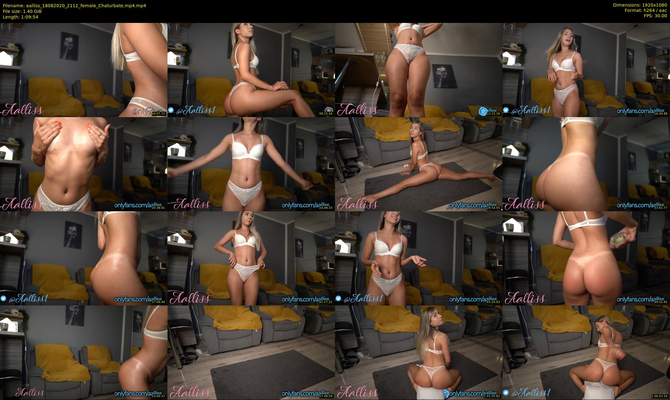 aalliss — 70 minute Chaturbate female cam show recording, 1080p, Aug 18, 2020