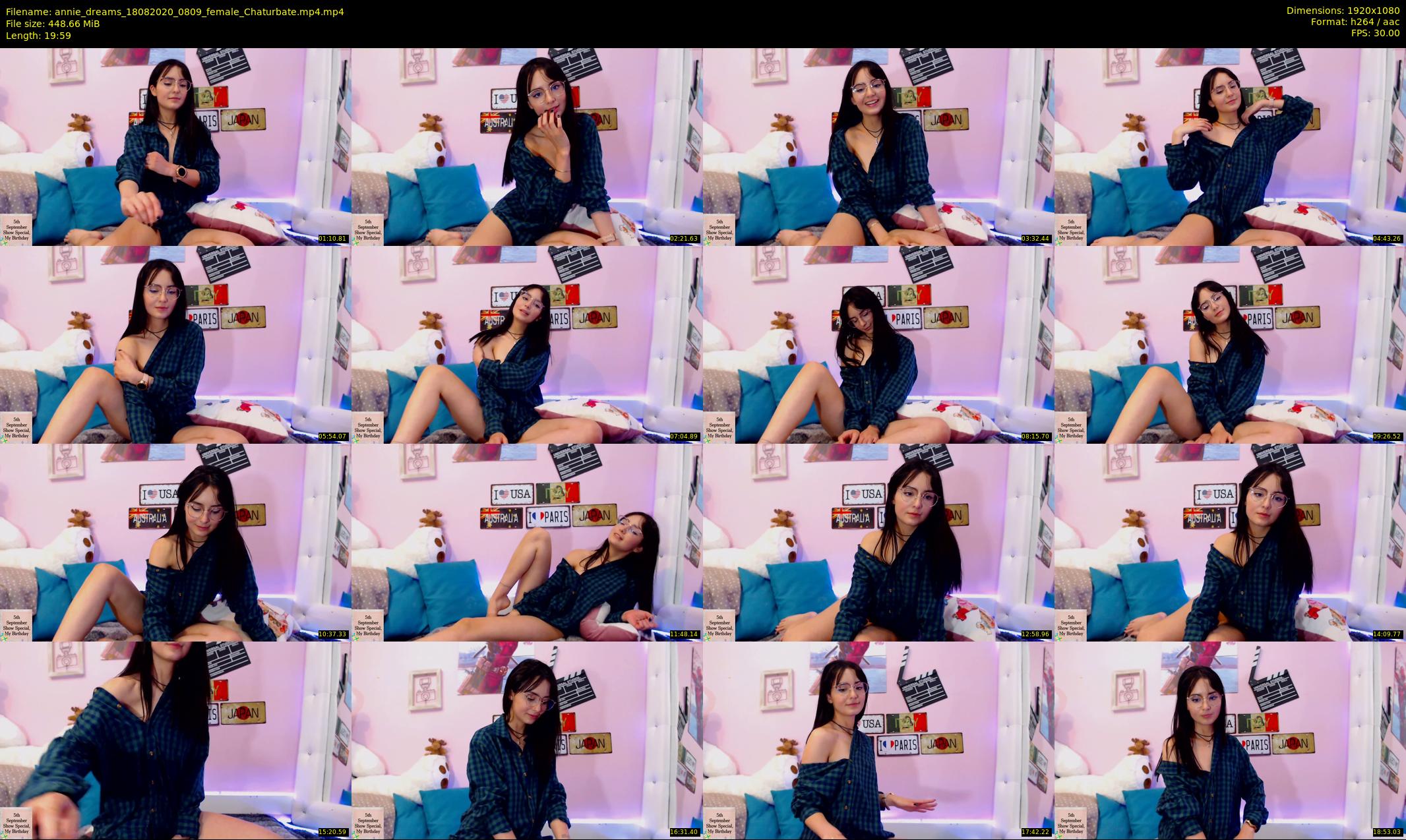 annie_dreams — 20 minute Chaturbate female cam show recording, 1080p, Aug 18, 2020