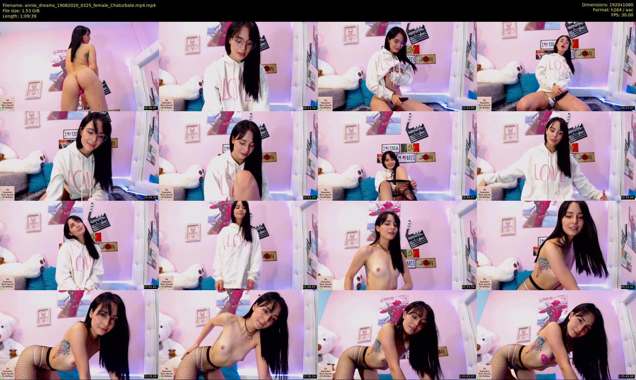 annie_dreams — 70 minute Chaturbate female cam show recording, 1080p, Aug 19, 2020