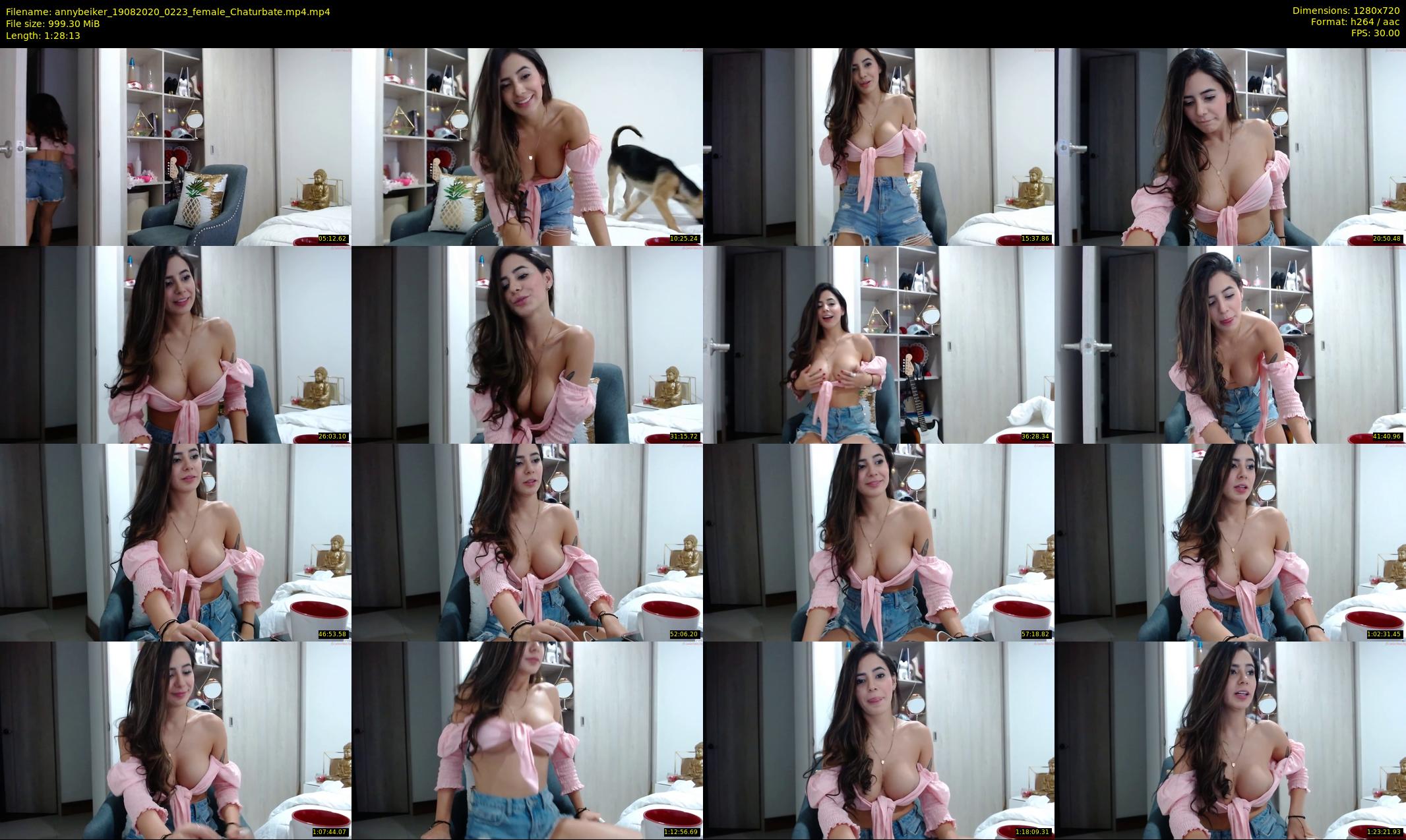 annybeiker — 89 minute Chaturbate female cam show recording, 720p, Aug 19, 2020