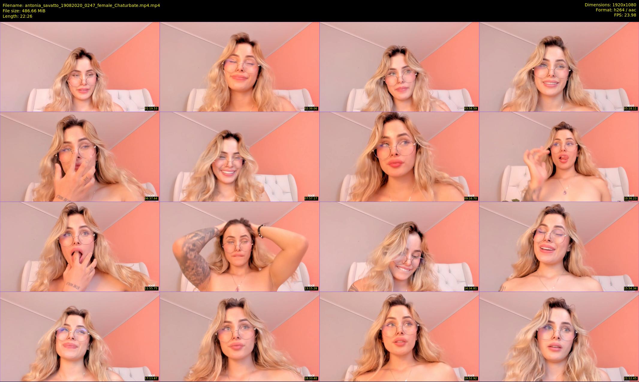 antonia_savatto — 23 minute Chaturbate female cam show recording, 1080p, Aug 19, 2020