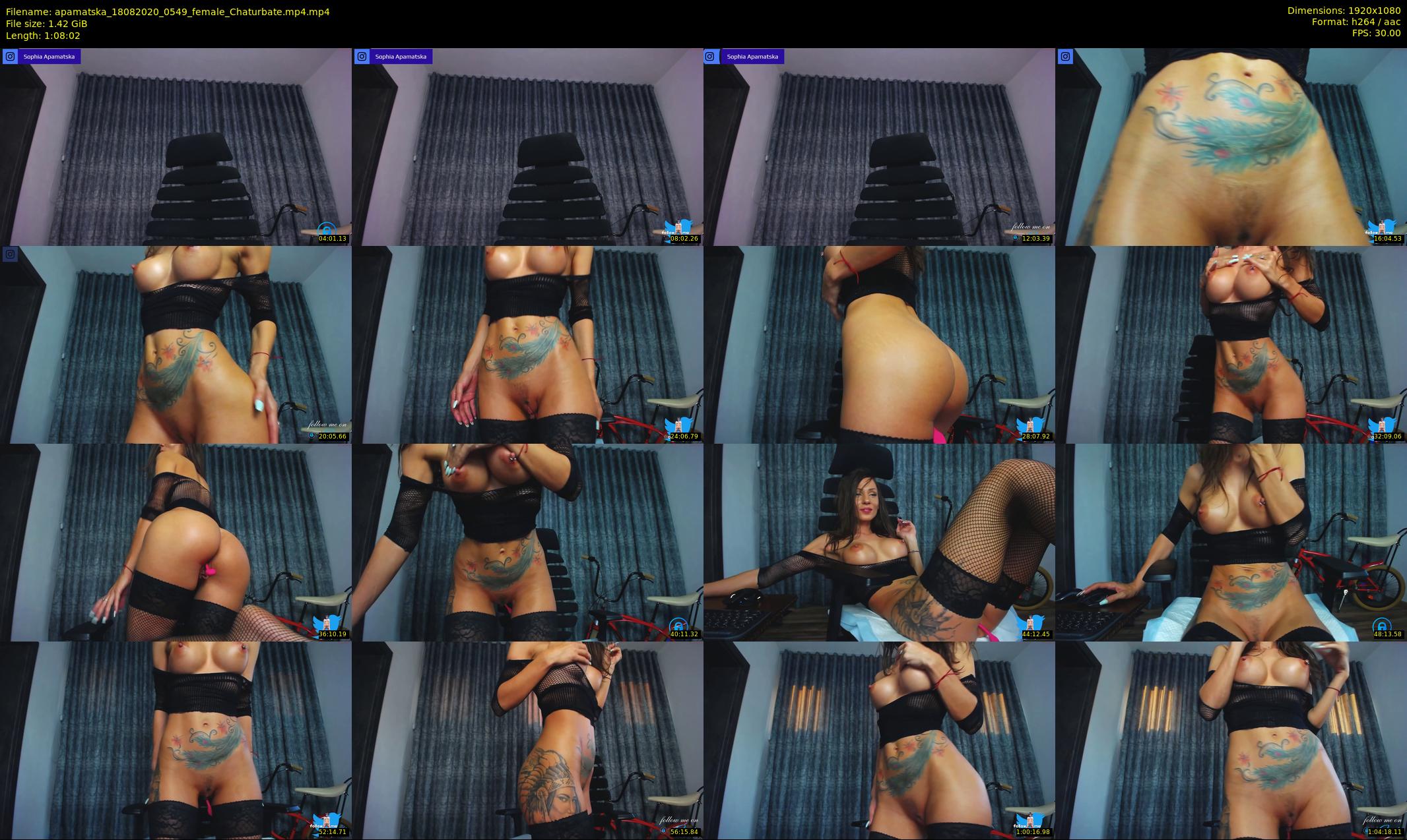 apamatska — 69 minute Chaturbate female cam show recording, 1080p, Aug 18, 2020