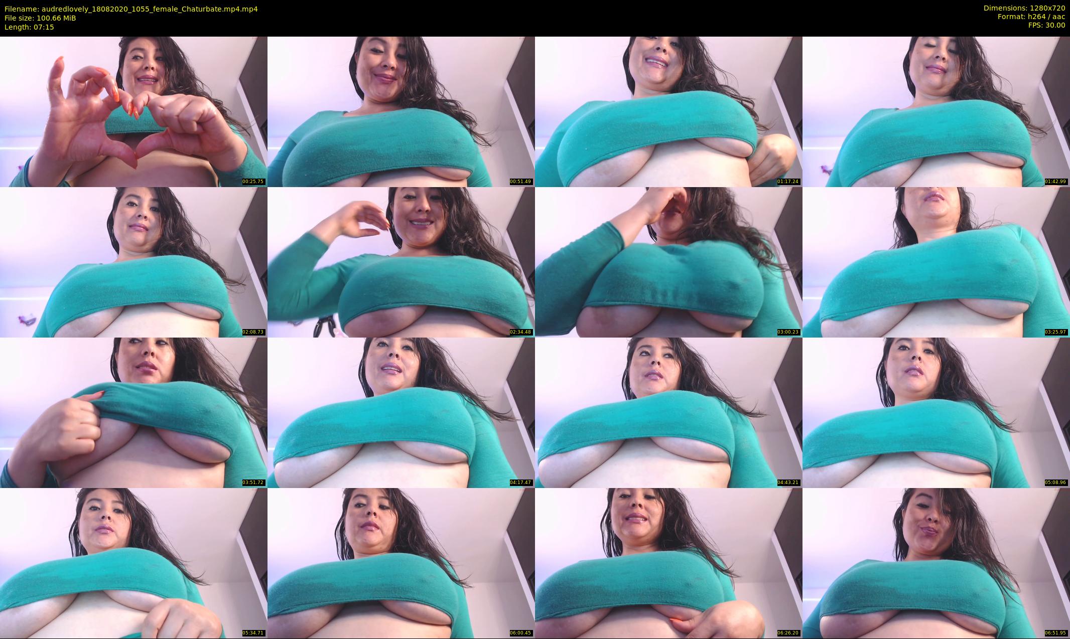 audredlovely — 8 minute Chaturbate female cam show recording, 720p, Aug 18, 2020