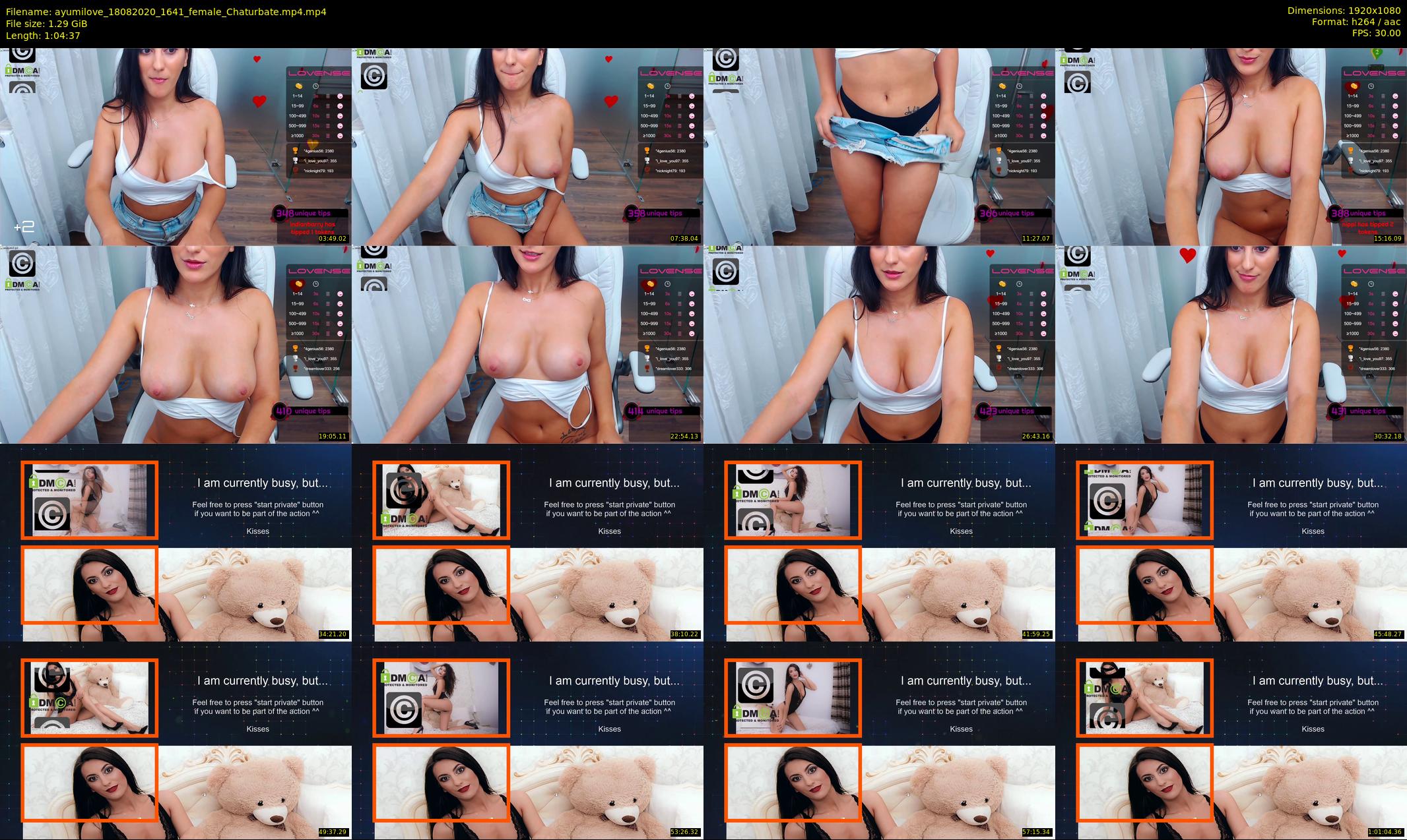 ayumilove — 65 minute Chaturbate female cam show recording, 1080p, Aug 18, 2020