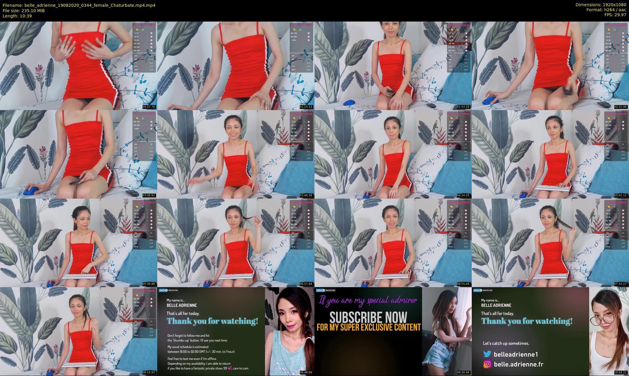 belle_adrienne — 11 minute Chaturbate couple cam show recording, 1080p, Aug 19, 2020
