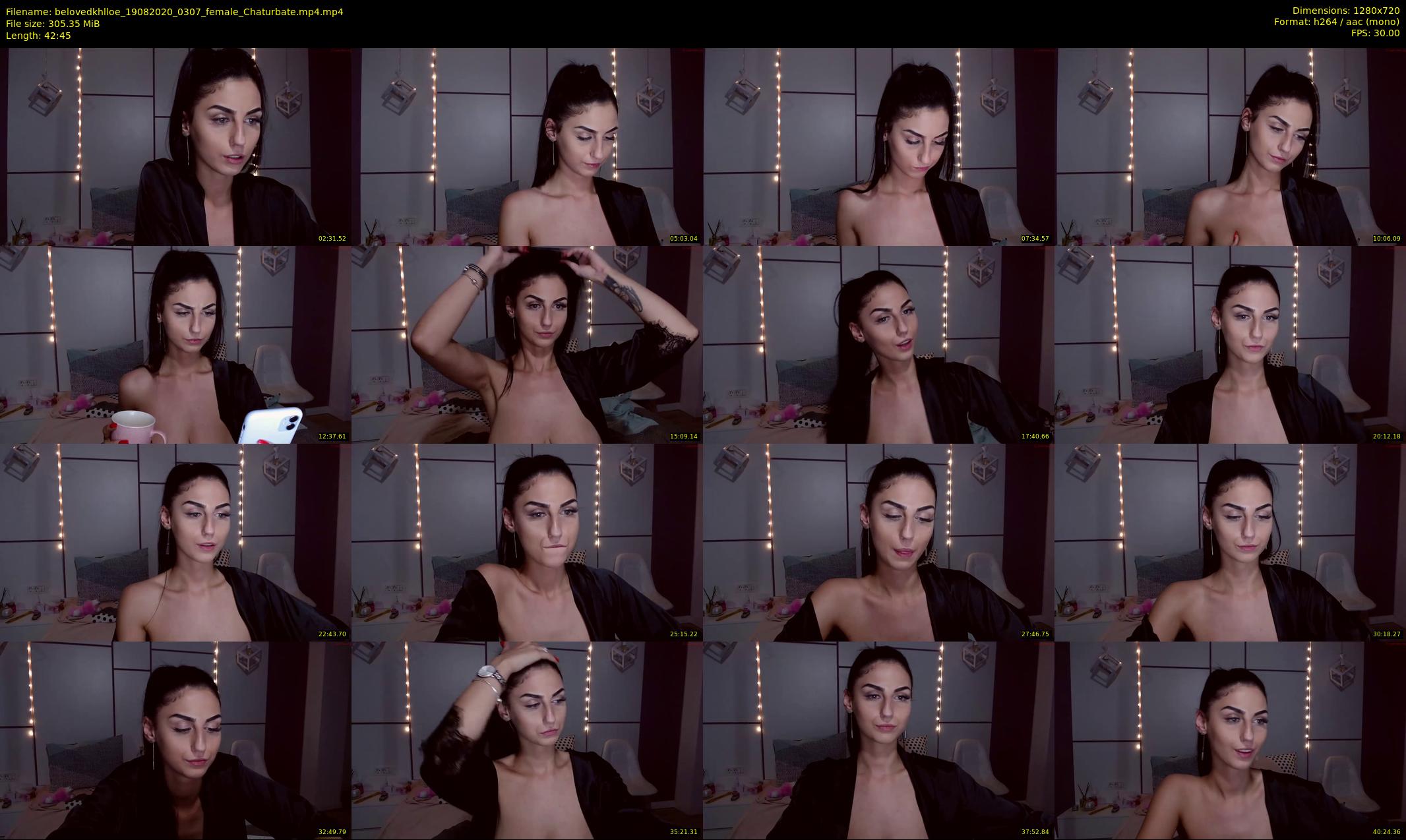 belovedkhlloe — 43 minute Chaturbate female cam show recording, 720p, Aug 19, 2020
