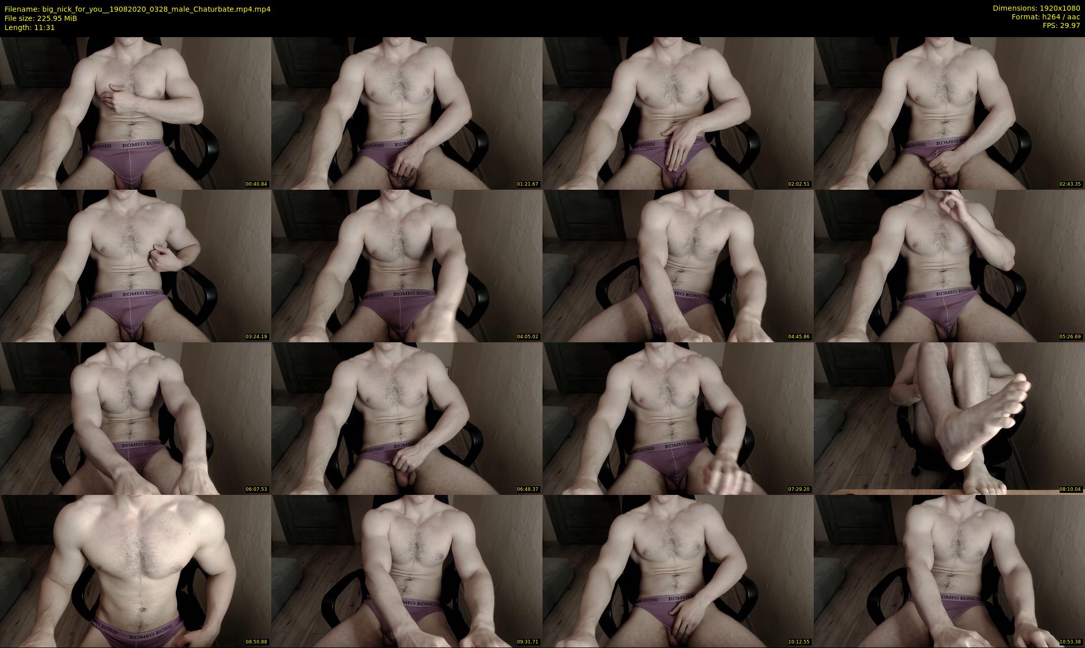 big_nick_for_you_ — 12 minute Chaturbate male cam show recording, 1080p, Aug 19, 2020