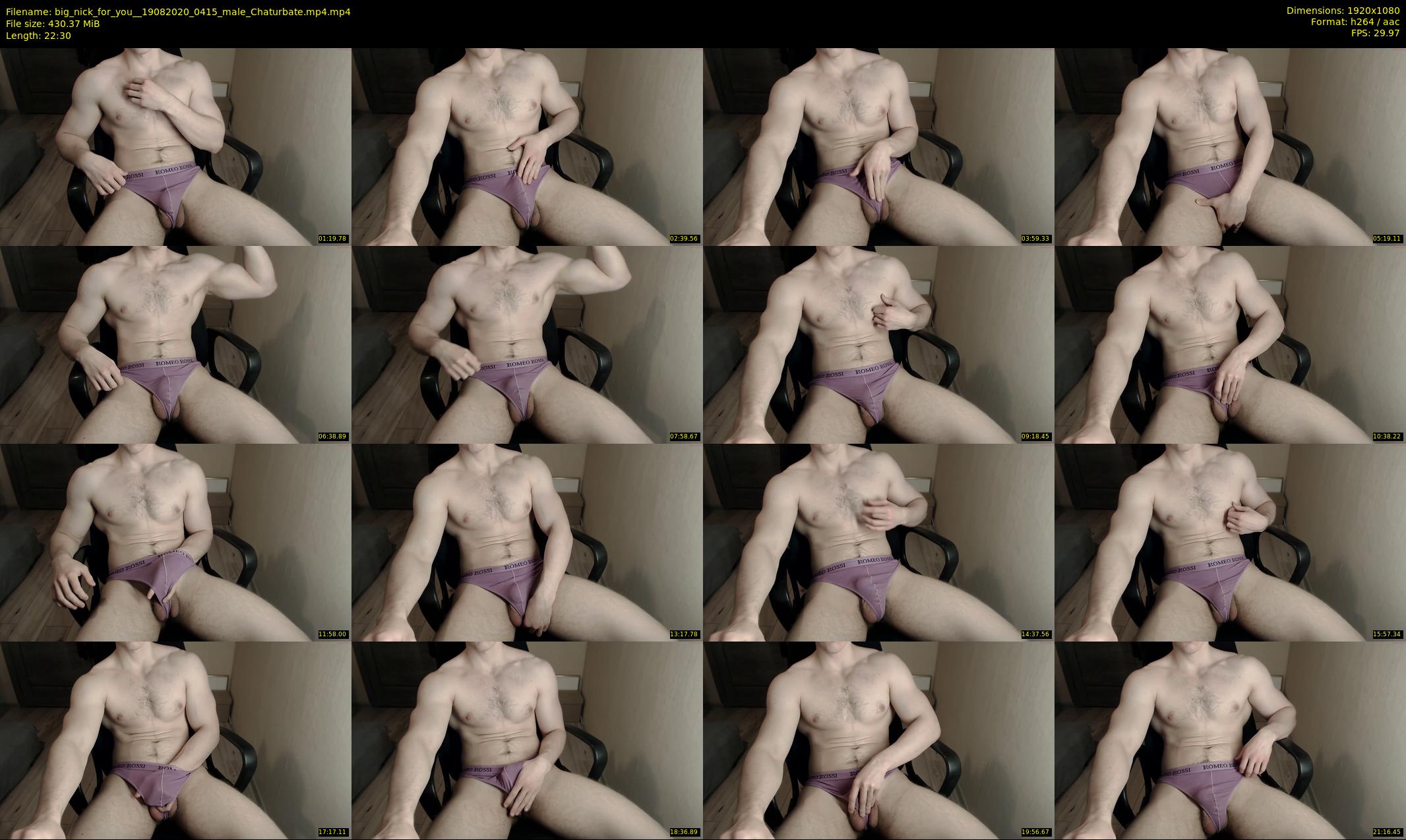 big_nick_for_you_ — 23 minute Chaturbate male cam show recording, 1080p, Aug 19, 2020