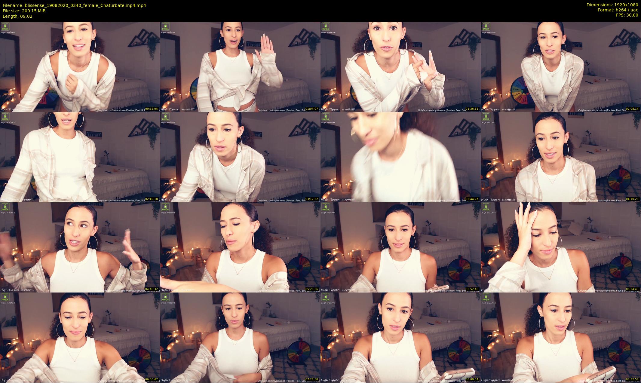 blissense — 10 minute Chaturbate female cam show recording, 1080p, Aug 19, 2020