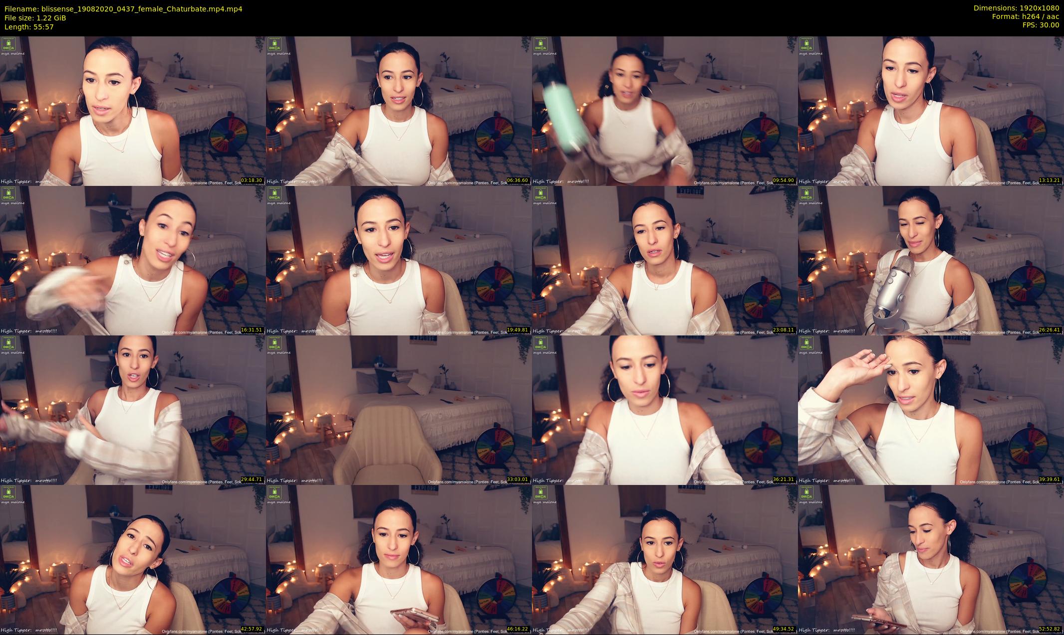blissense — 56 minute Chaturbate female cam show recording, 1080p, Aug 19, 2020