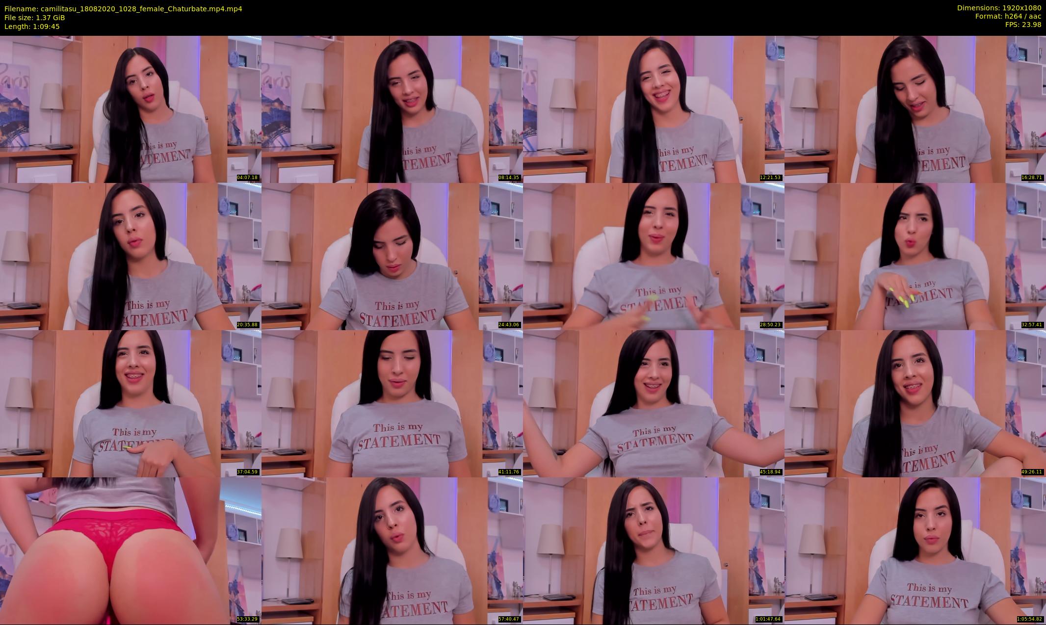 camilitasu — 70 minute Chaturbate female cam show recording, 1080p, Aug 18, 2020