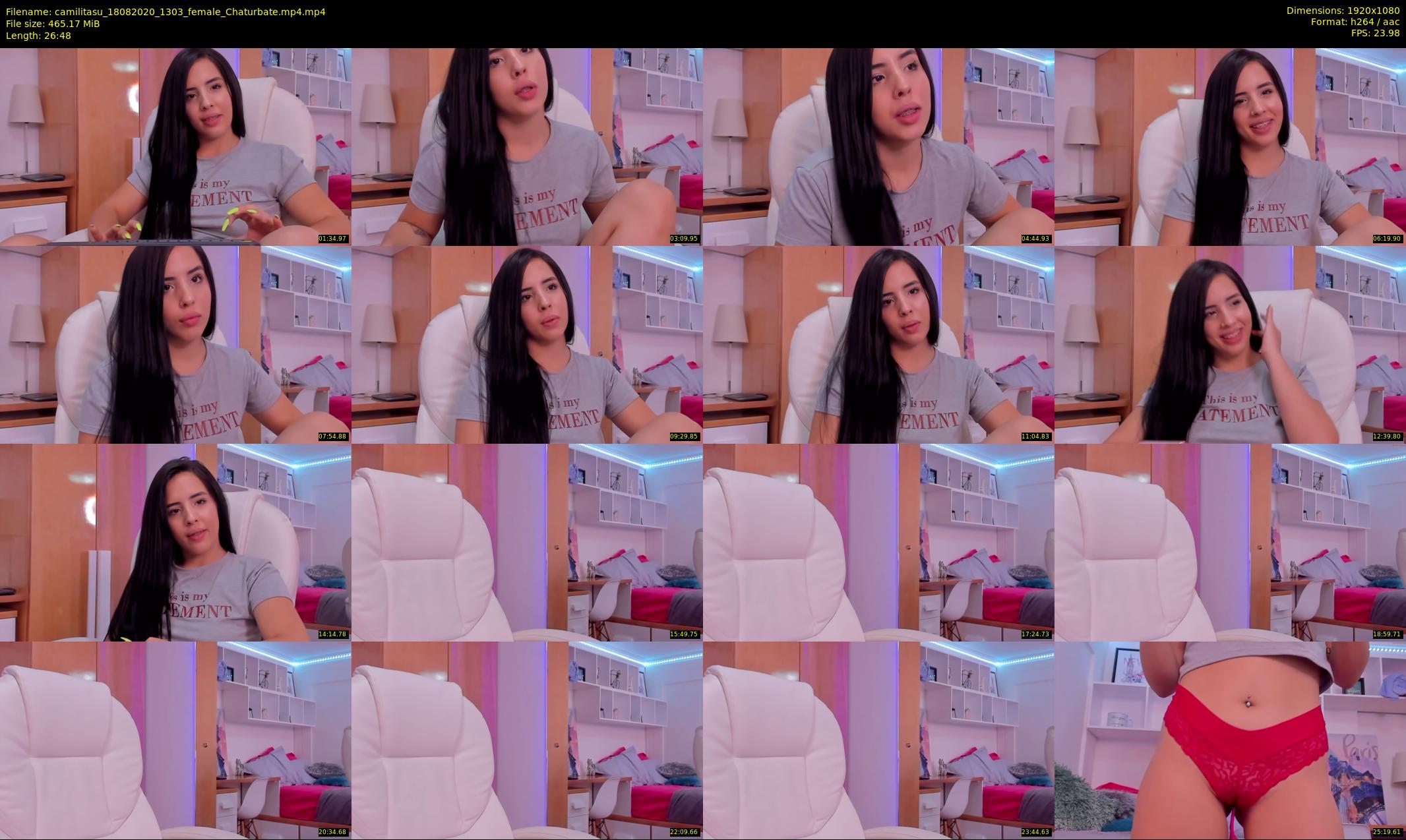 camilitasu — 27 minute Chaturbate female cam show recording, 1080p, Aug 18, 2020