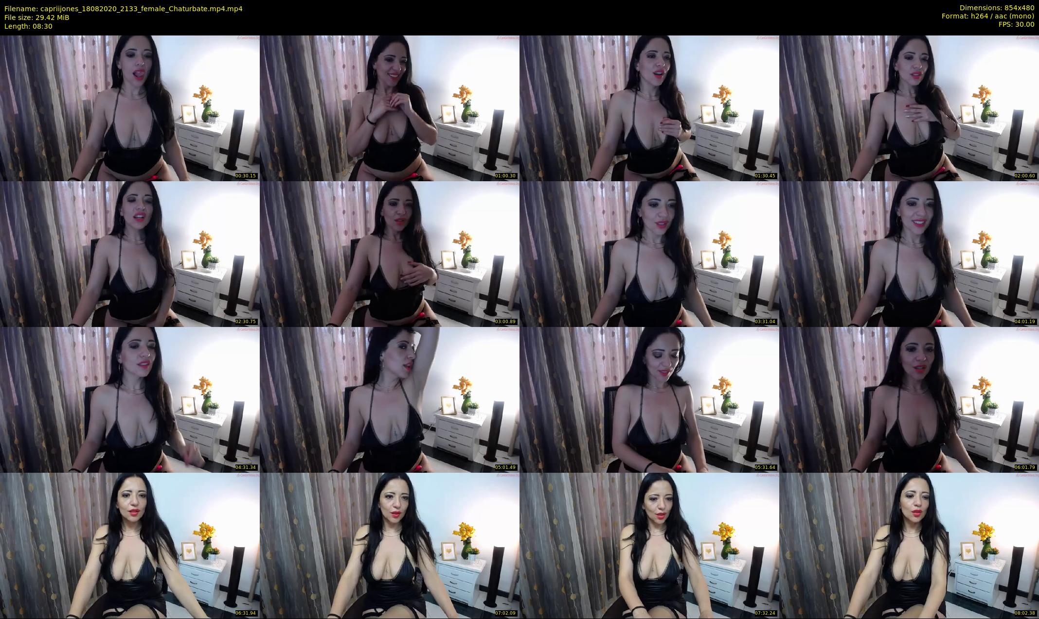 capriijones — 9 minute Chaturbate female cam show recording, 480p, Aug 18, 2020