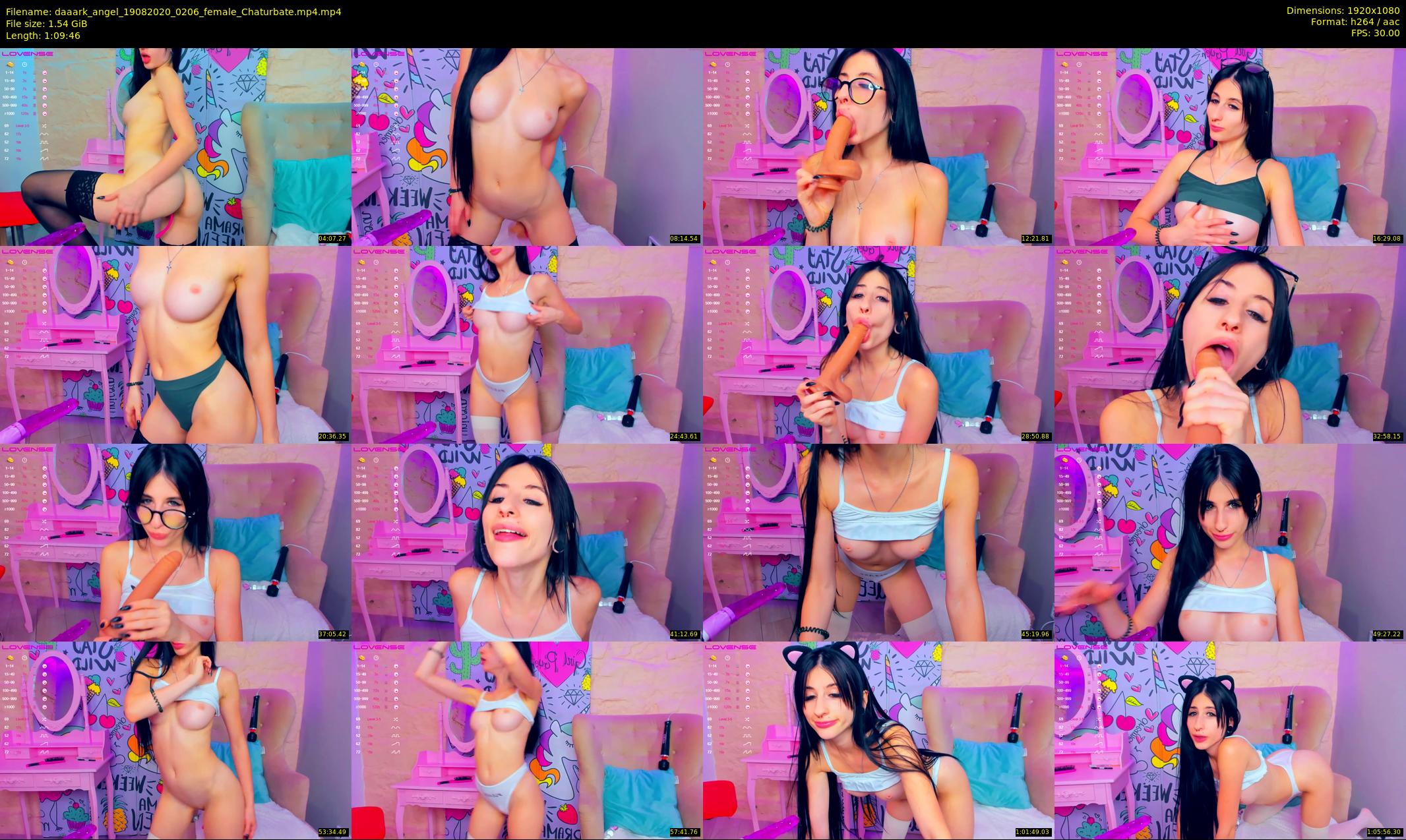 daaark_angel — 70 minute Chaturbate female cam show recording, 1080p, Aug 19, 2020