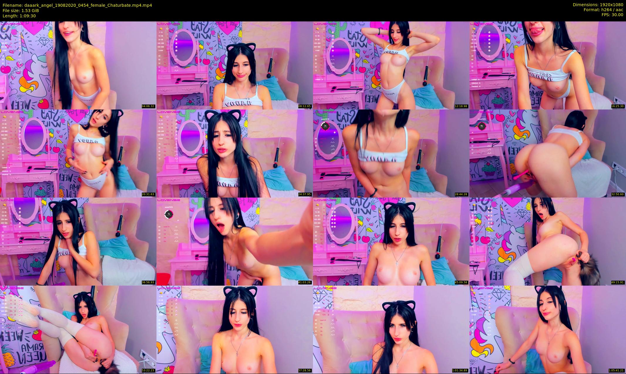daaark_angel — 70 minute Chaturbate female cam show recording, 1080p, Aug 19, 2020