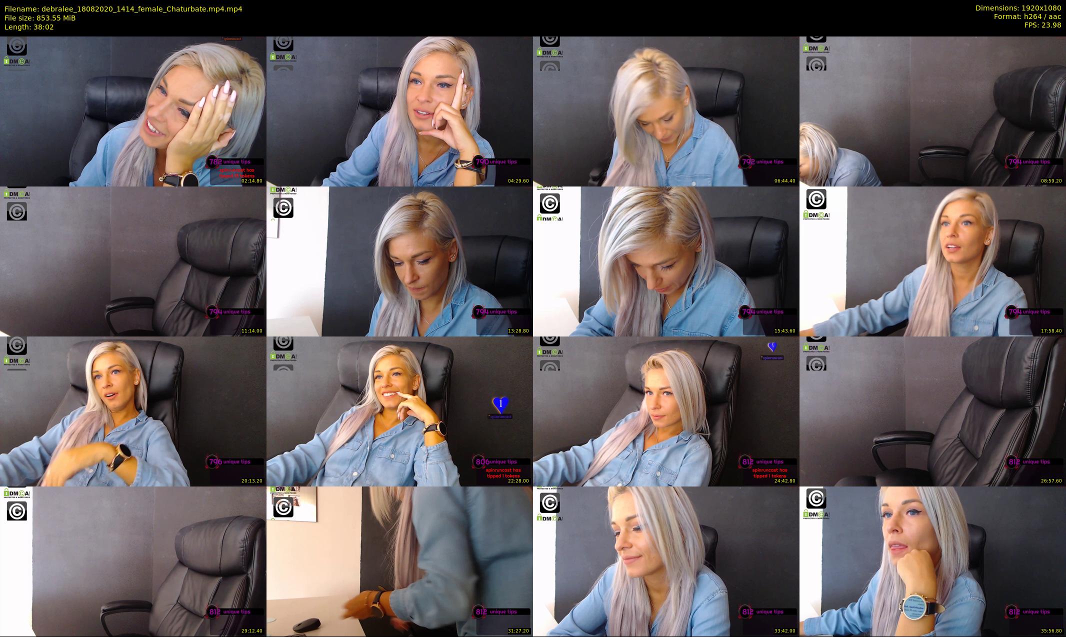debralee — 39 minute Chaturbate female cam show recording, 1080p, Aug 18, 2020