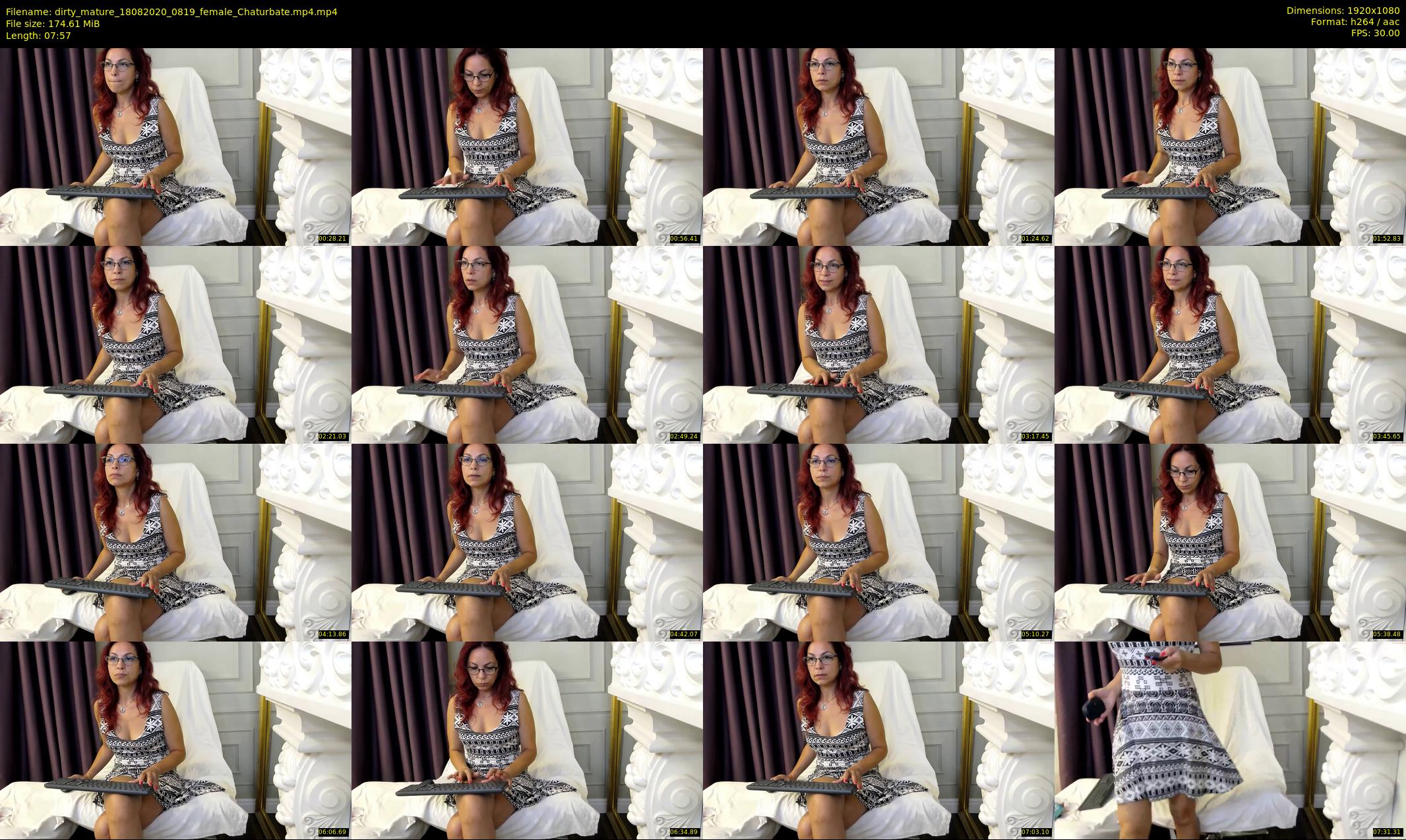 dirty_mature — 8 minute Chaturbate female cam show recording, 1080p, Aug 18, 2020