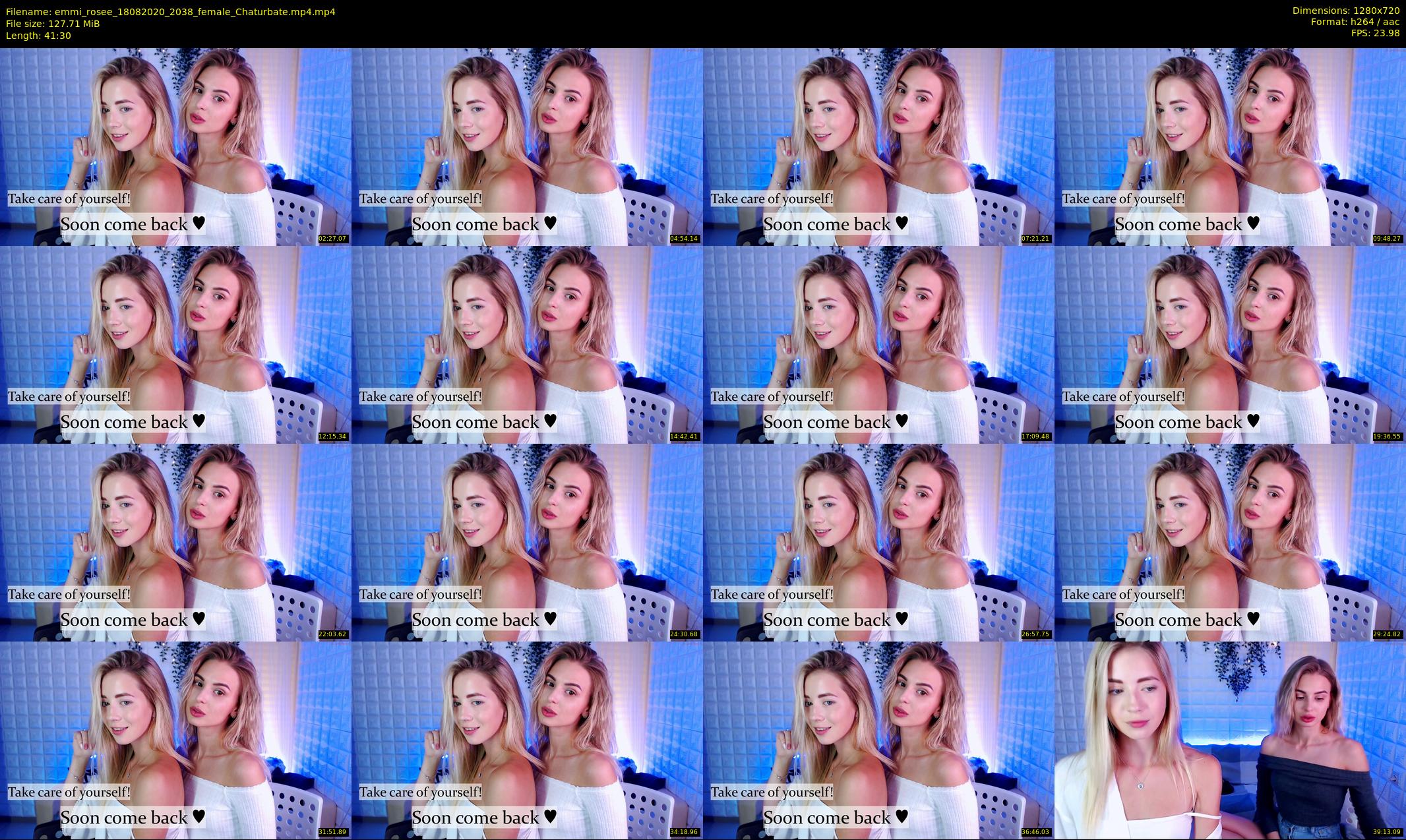 emmi_rosee — 42 minute Chaturbate female cam show recording, 720p, Aug 18, 2020