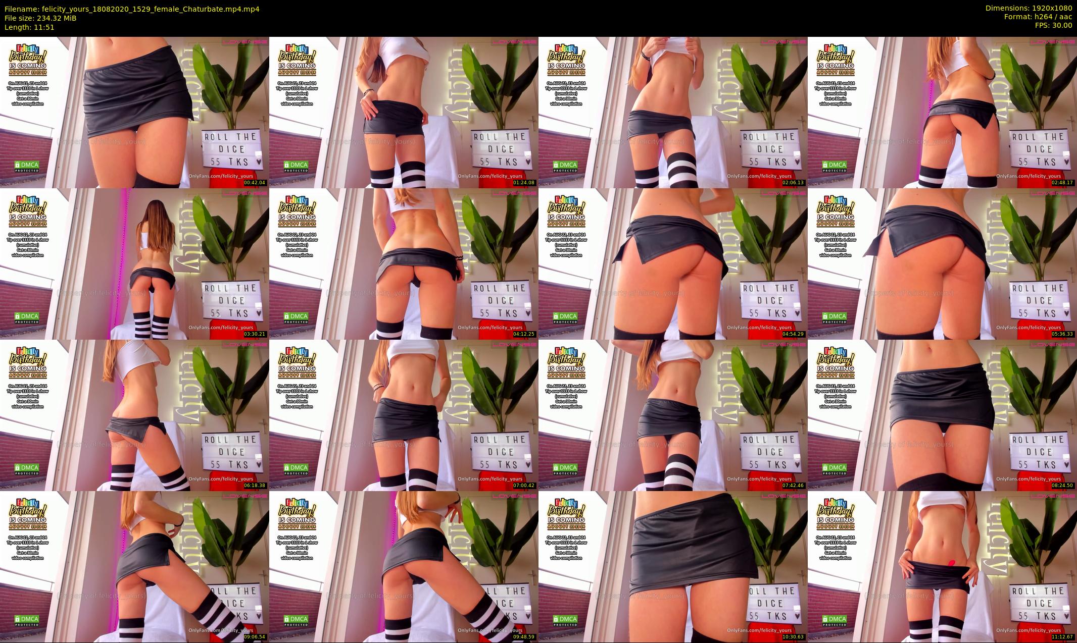felicity_yours — 12 minute Chaturbate female cam show recording, 1080p, Aug 18, 2020