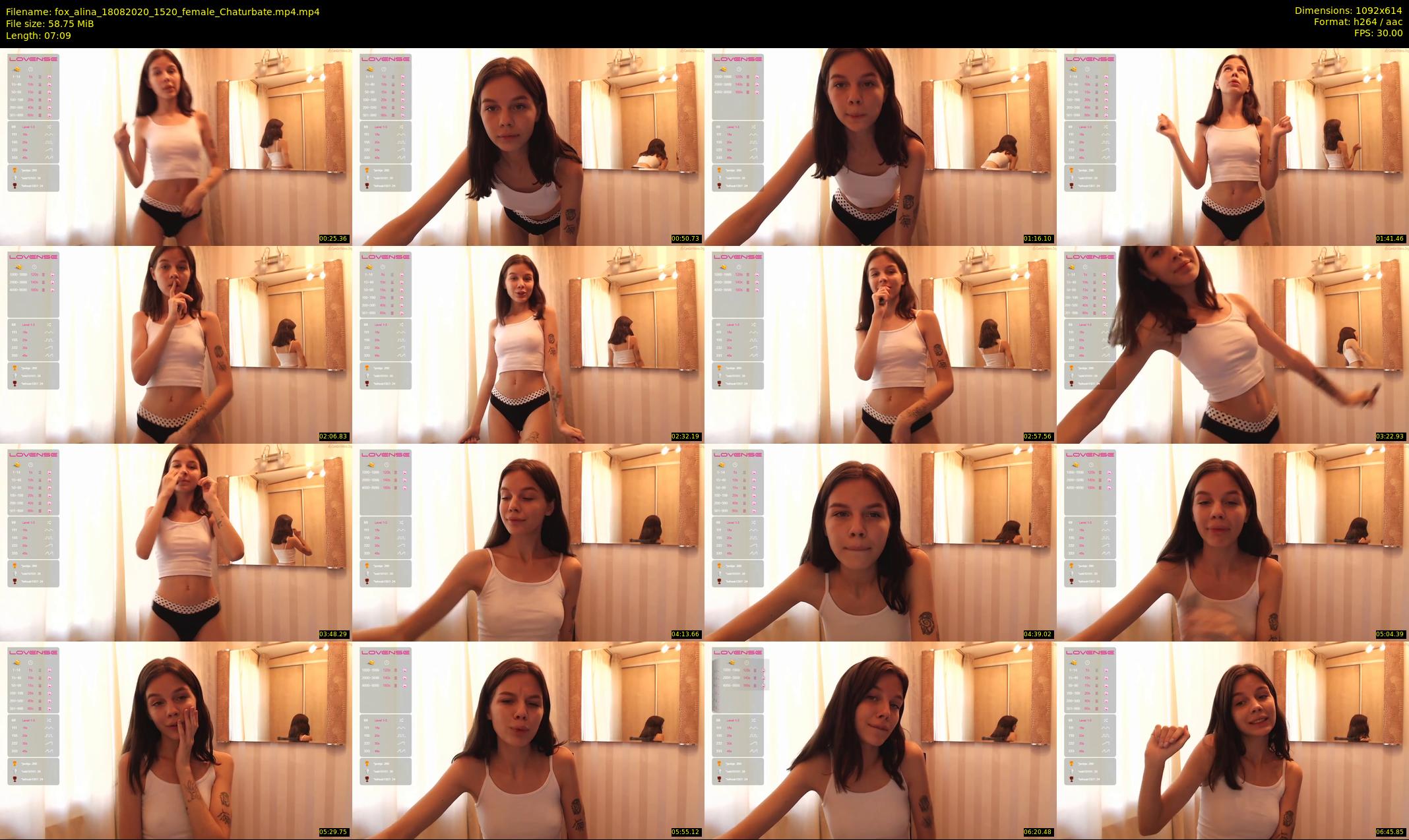 fox_alina — 8 minute Chaturbate female cam show recording, 480p, Aug 18, 2020
