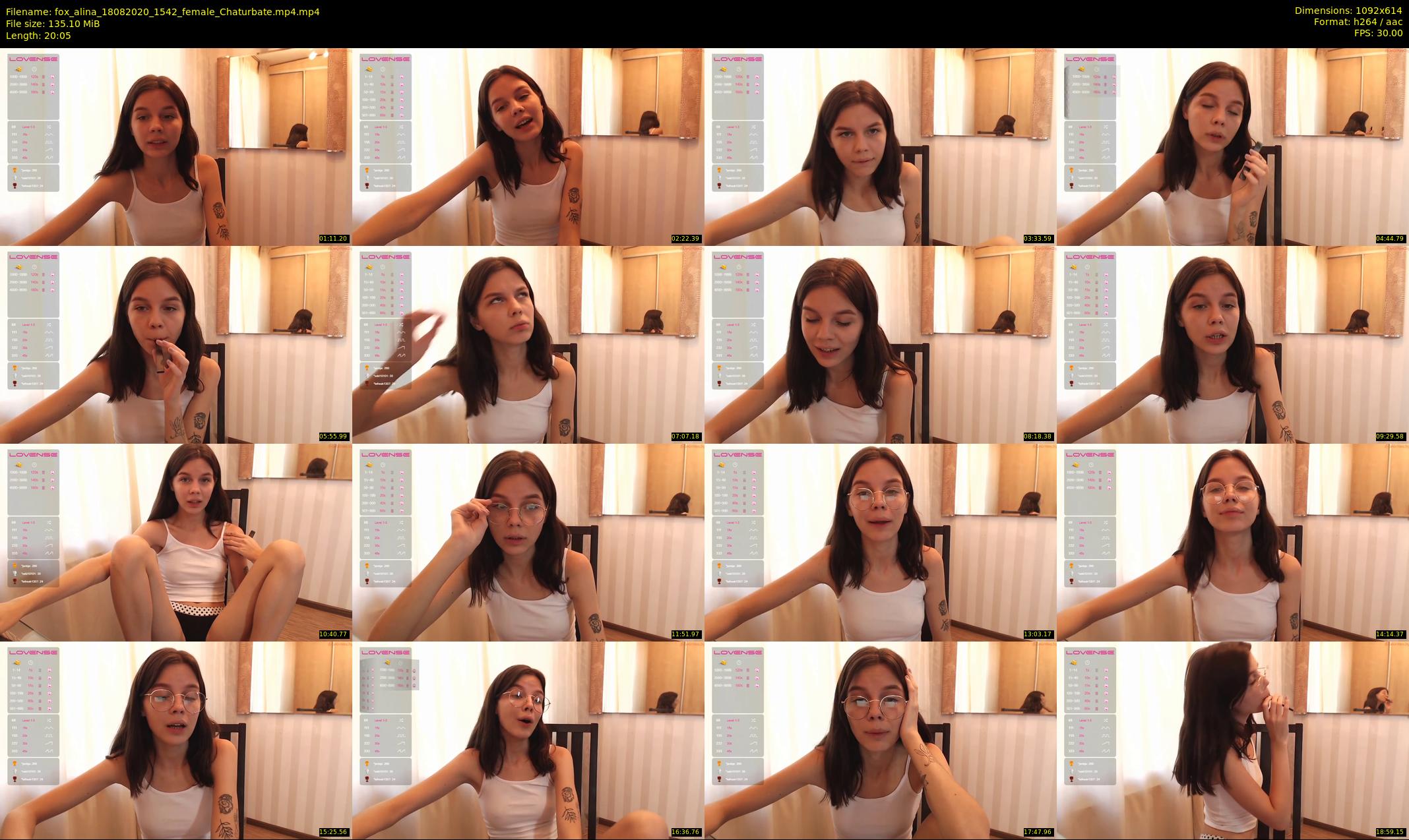 fox_alina — 21 minute Chaturbate female cam show recording, 480p, Aug 18, 2020
