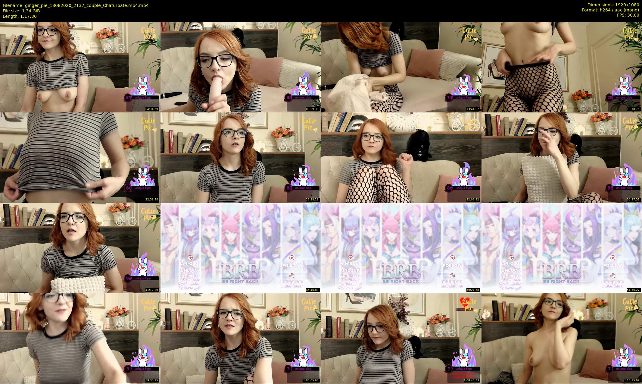 ginger_pie — 78 minute Chaturbate female cam show recording, 1080p, Aug 18, 2020
