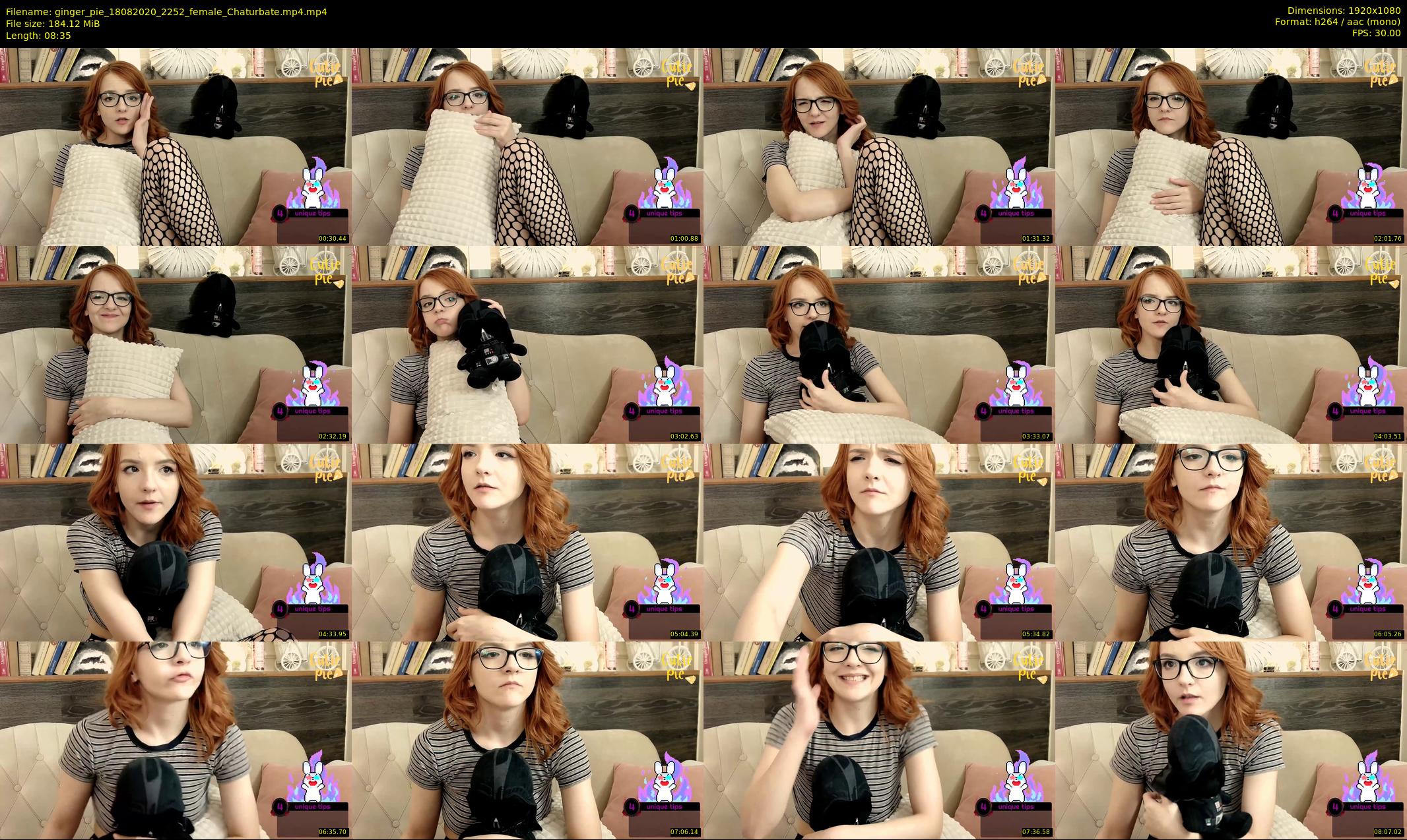 ginger_pie — 9 minute Chaturbate female cam show recording, 1080p, Aug 18, 2020