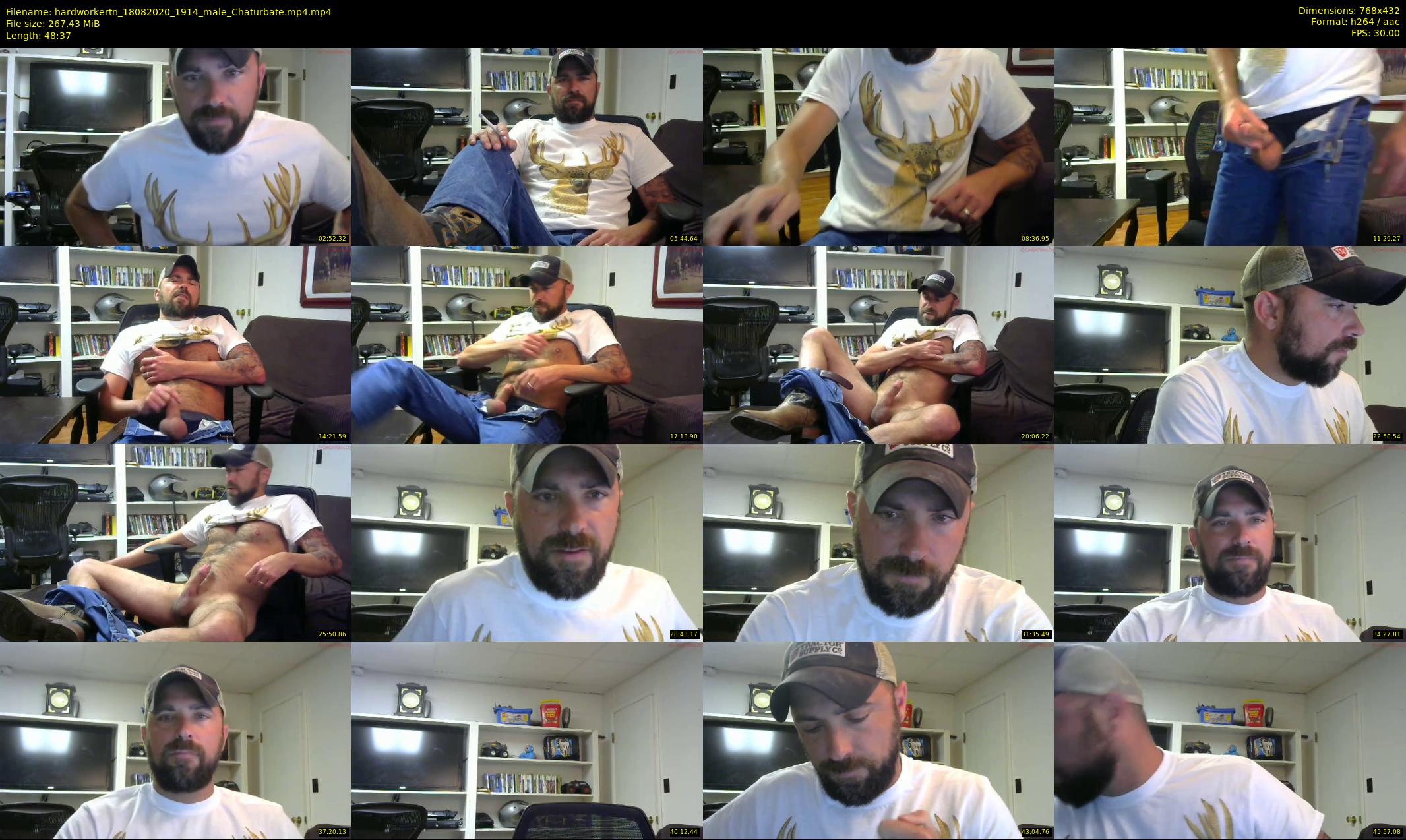 hardworkertn — 49 minute Chaturbate male cam show recording, 360p, Aug 18, 2020