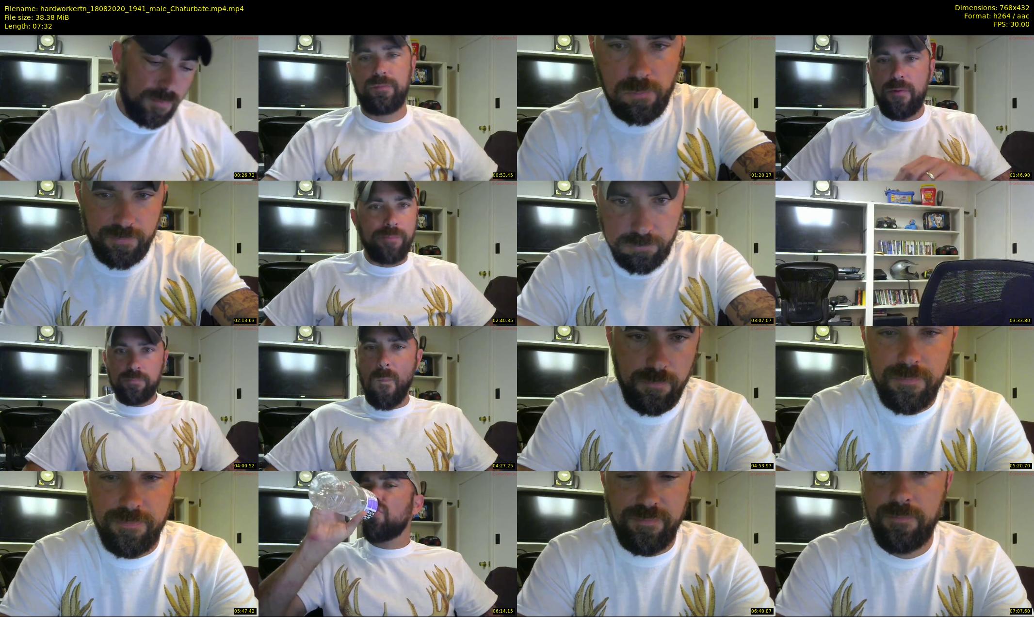 hardworkertn — 8 minute Chaturbate male cam show recording, 360p, Aug 18, 2020