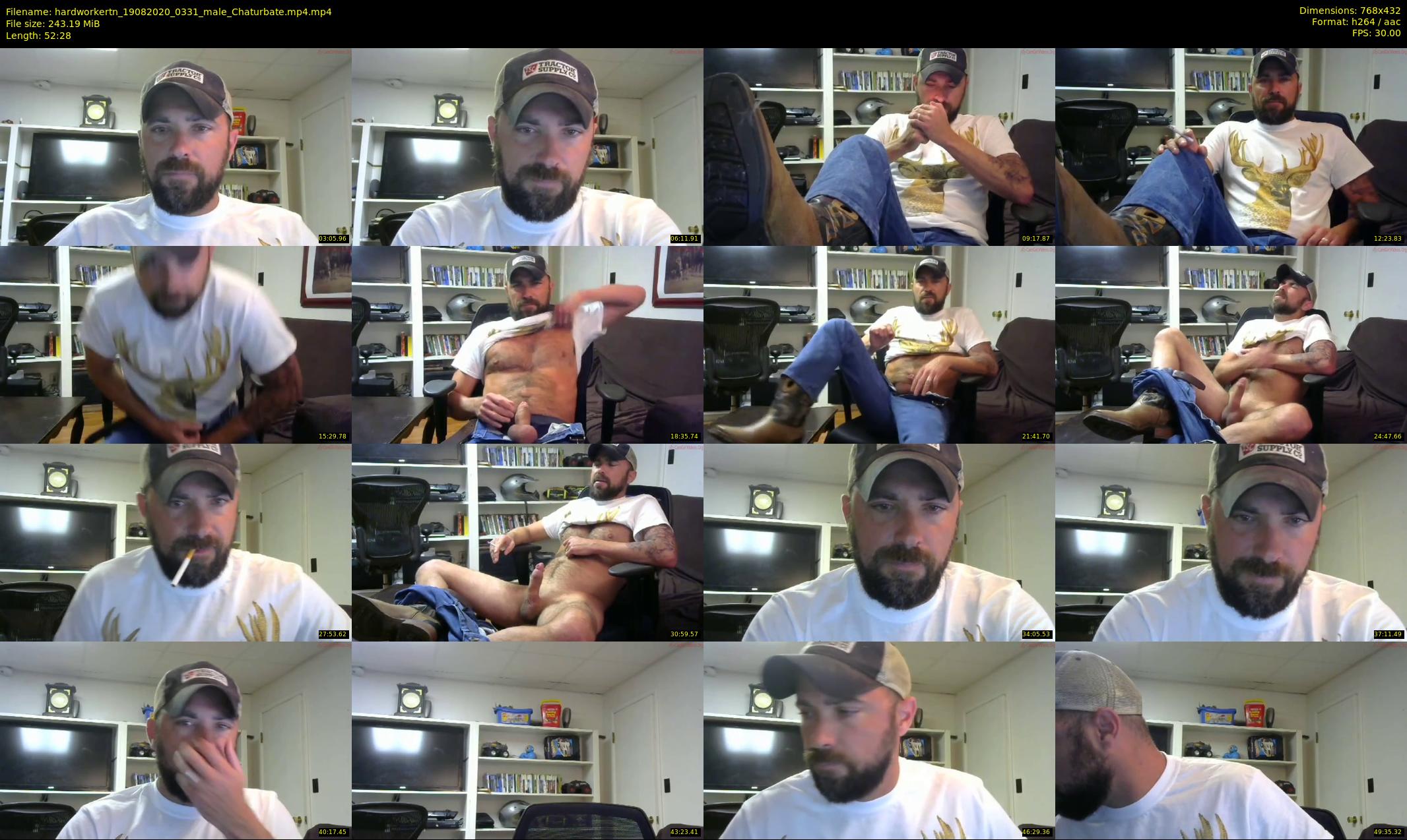 hardworkertn — 53 minute Chaturbate male cam show recording, 360p, Aug 19, 2020