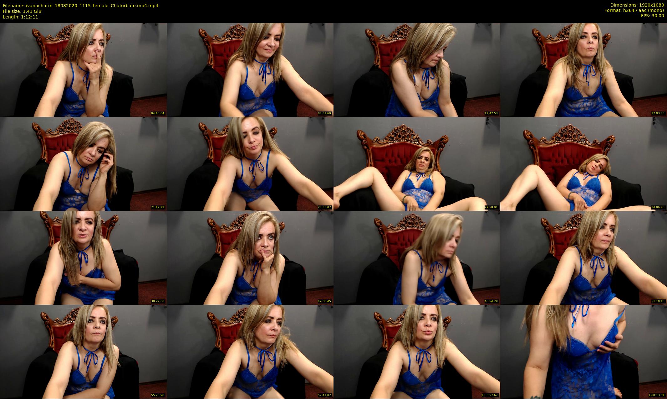 ivanacharm — 73 minute Chaturbate female cam show recording, 1080p, Aug 18, 2020