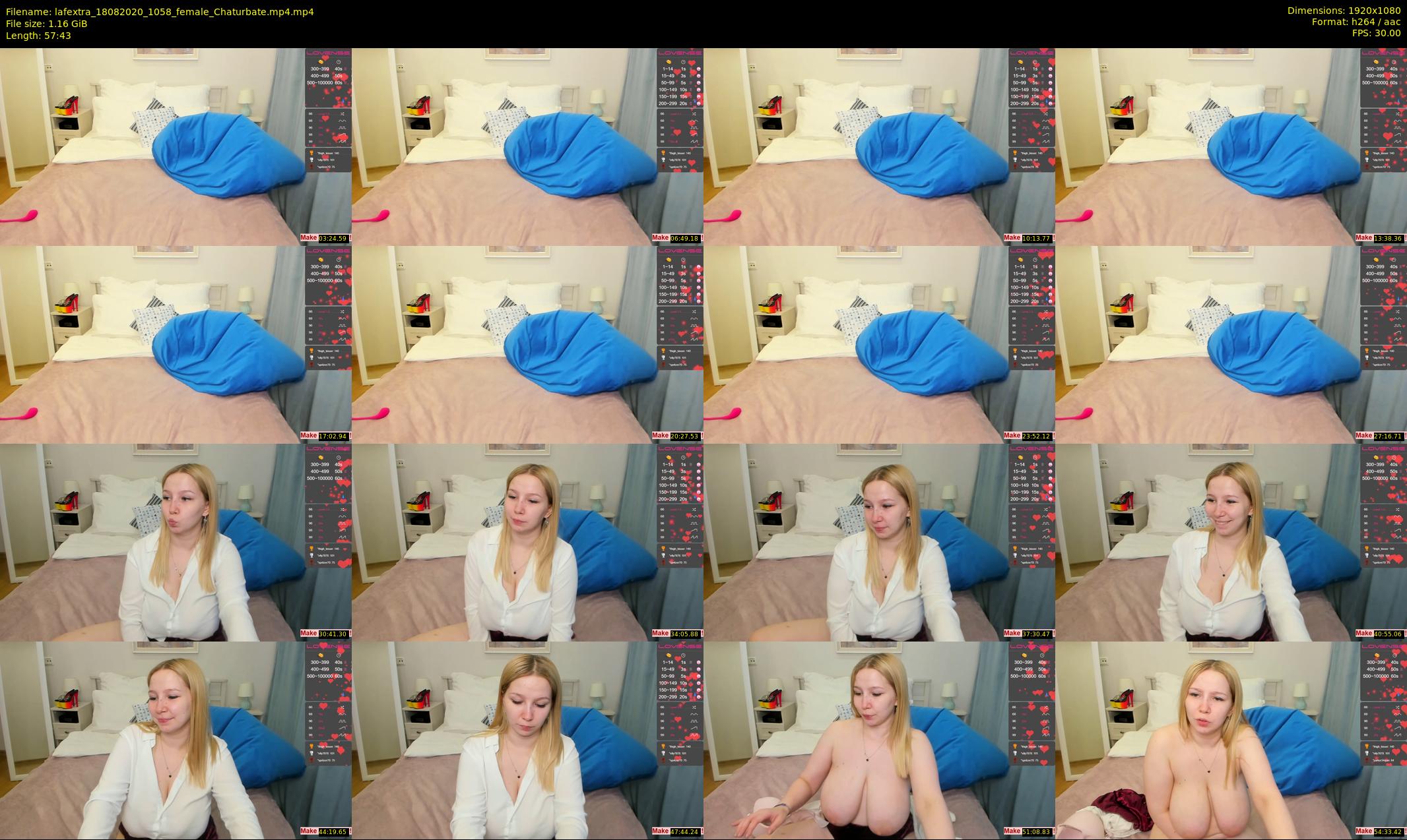 lafextra — 58 minute Chaturbate female cam show recording, 1080p, Aug 18, 2020