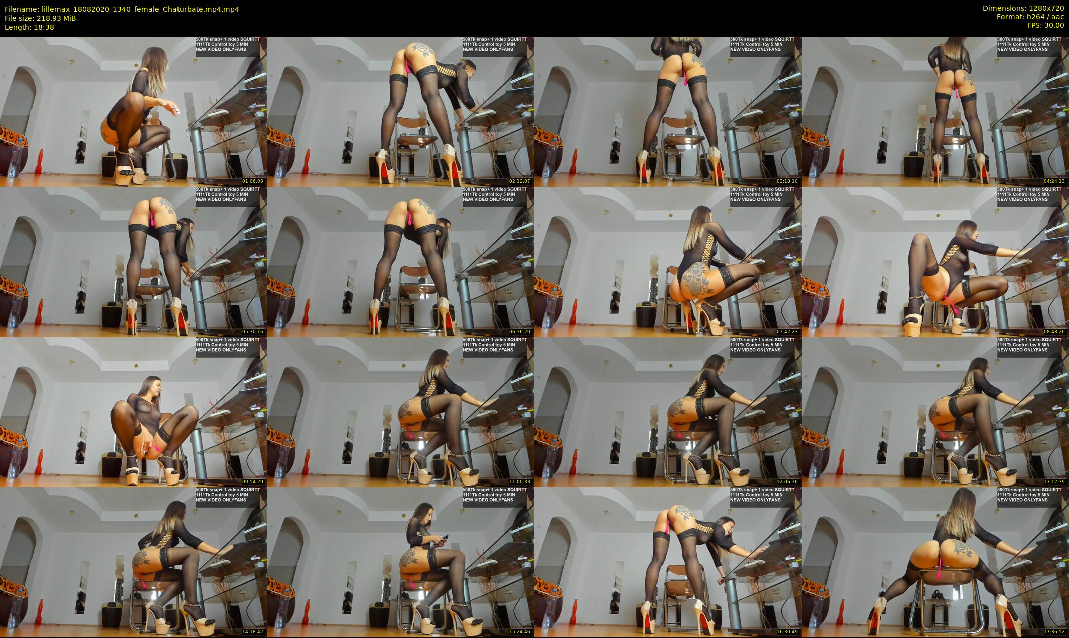 lillemax — 19 minute Chaturbate female cam show recording, 720p, Aug 18, 2020