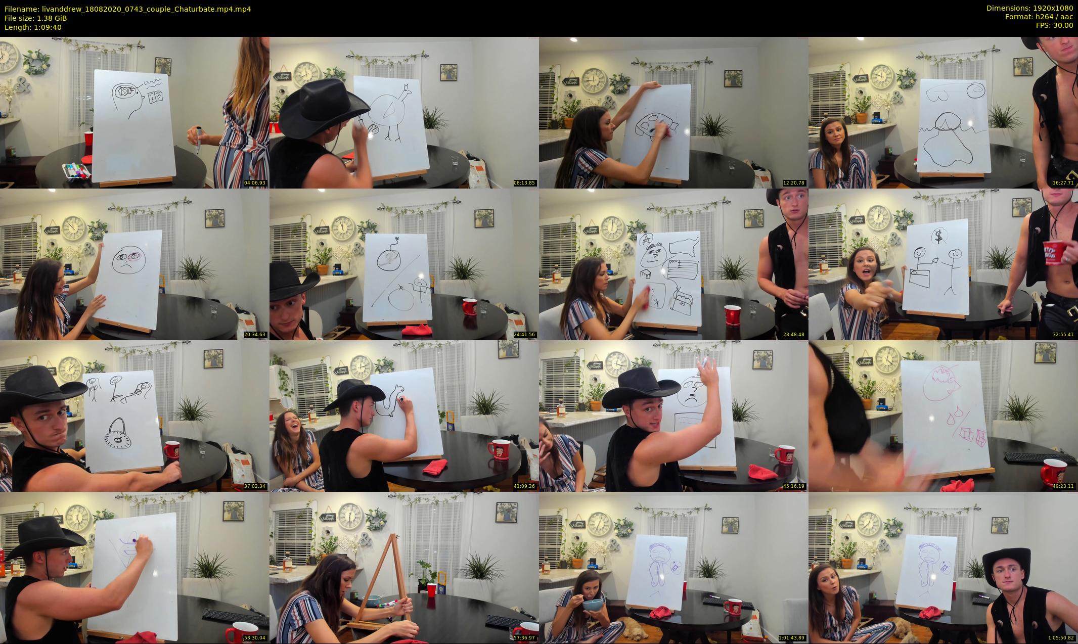 livanddrew — 70 minute Chaturbate couple cam show recording, 1080p, Aug 18, 2020