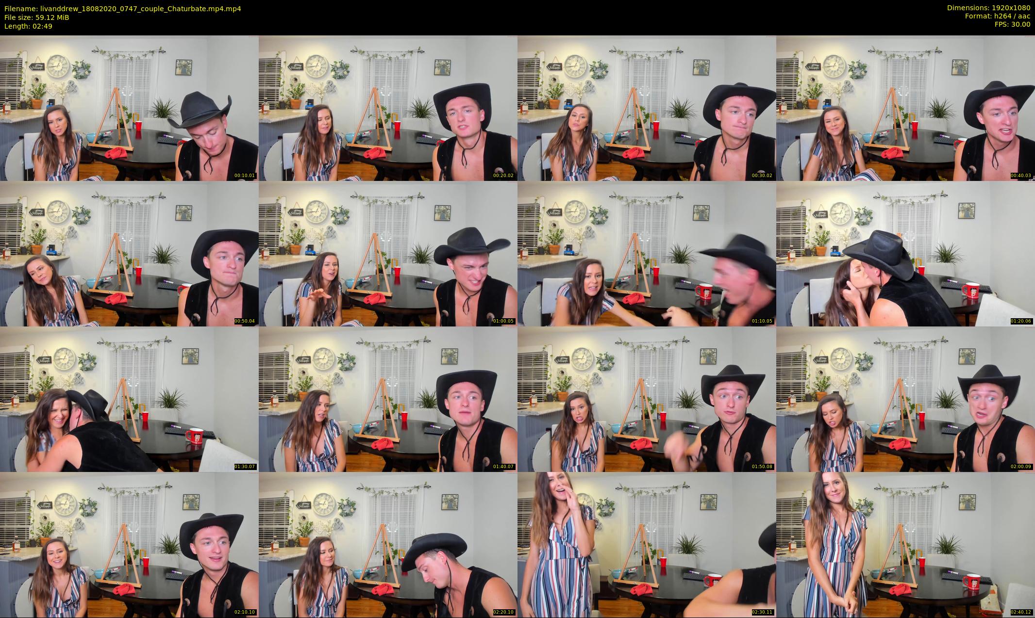 livanddrew — 3 minute Chaturbate couple cam show recording, 1080p, Aug 18, 2020