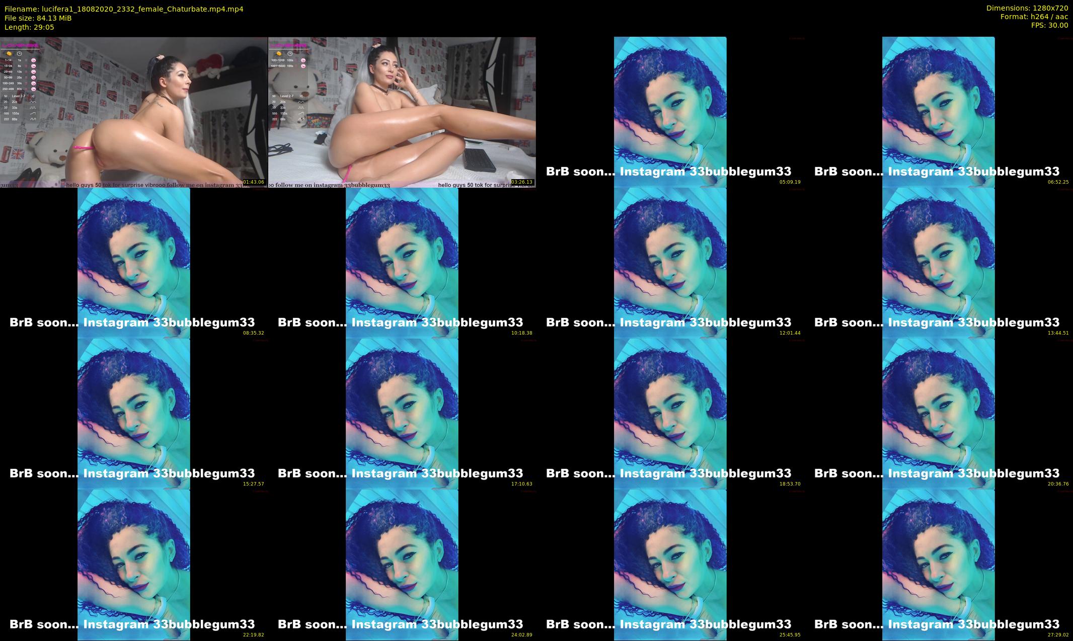 lucifera1 — 30 minute Chaturbate female cam show recording, 720p, Aug 18, 2020