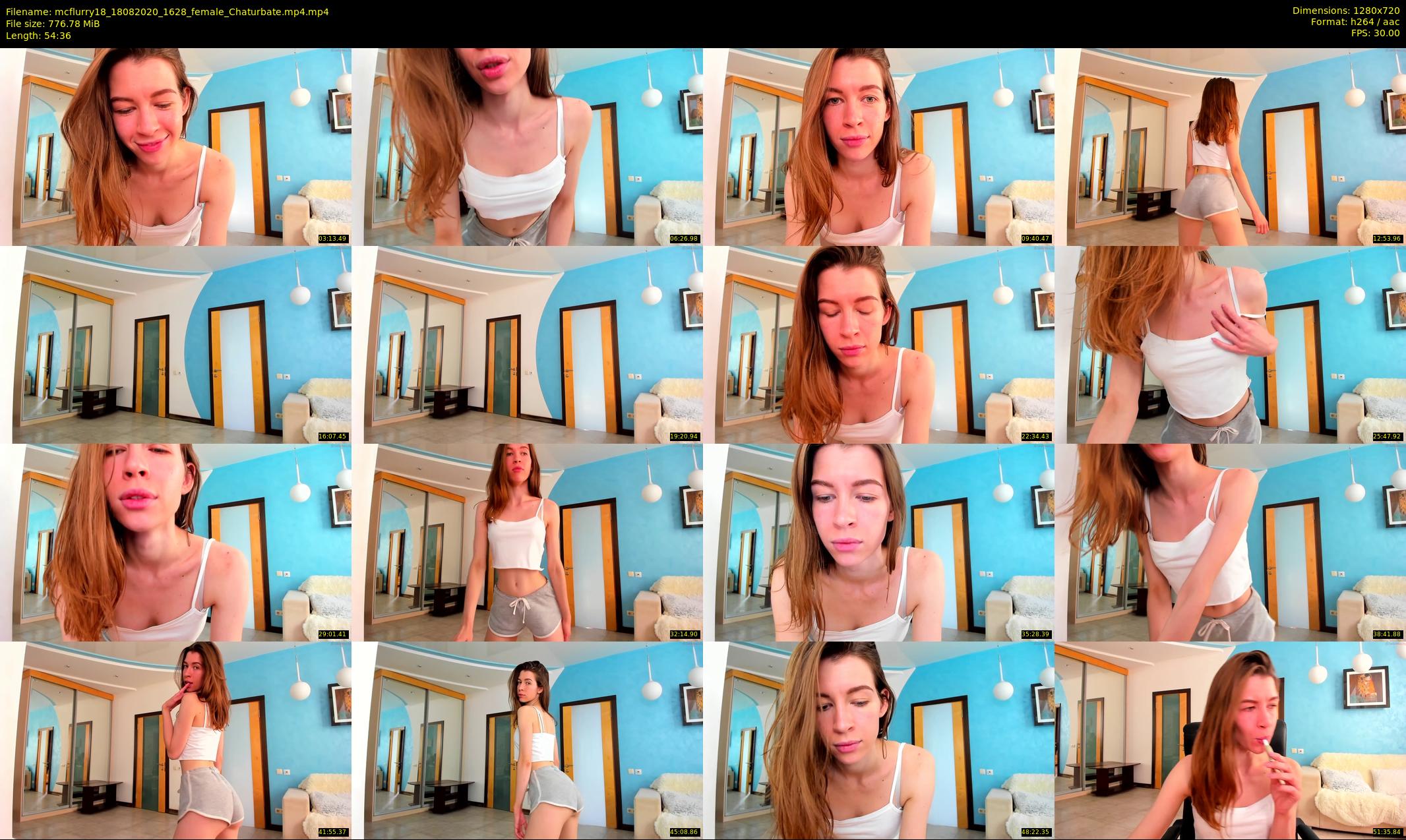 mcflurry18 — 55 minute Chaturbate female cam show recording, 720p, Aug 18, 2020