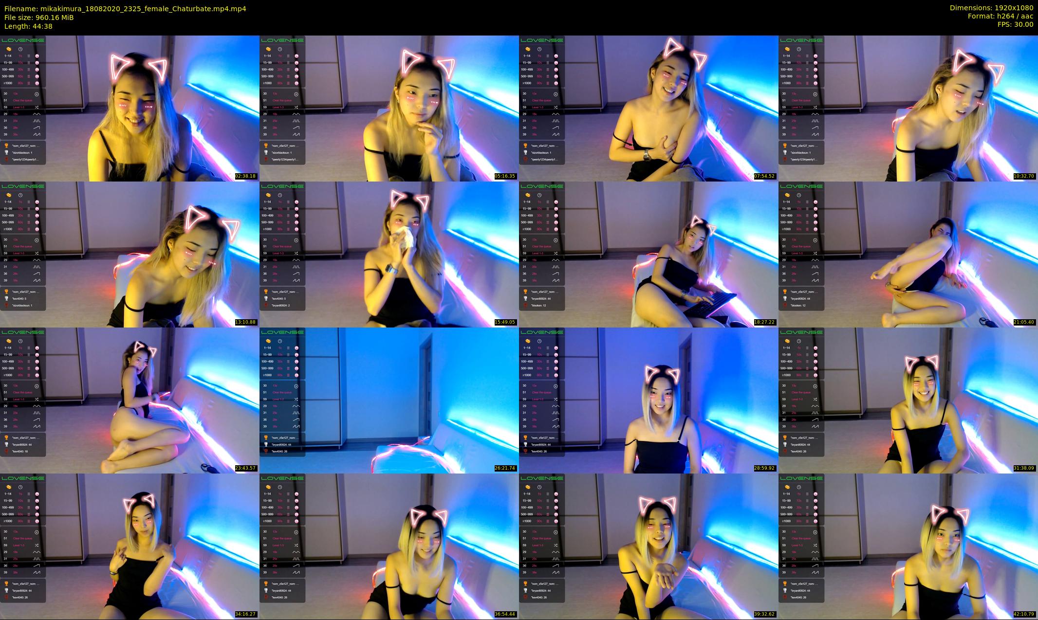mikakimura — 45 minute Chaturbate female cam show recording, 1080p, Aug 18, 2020