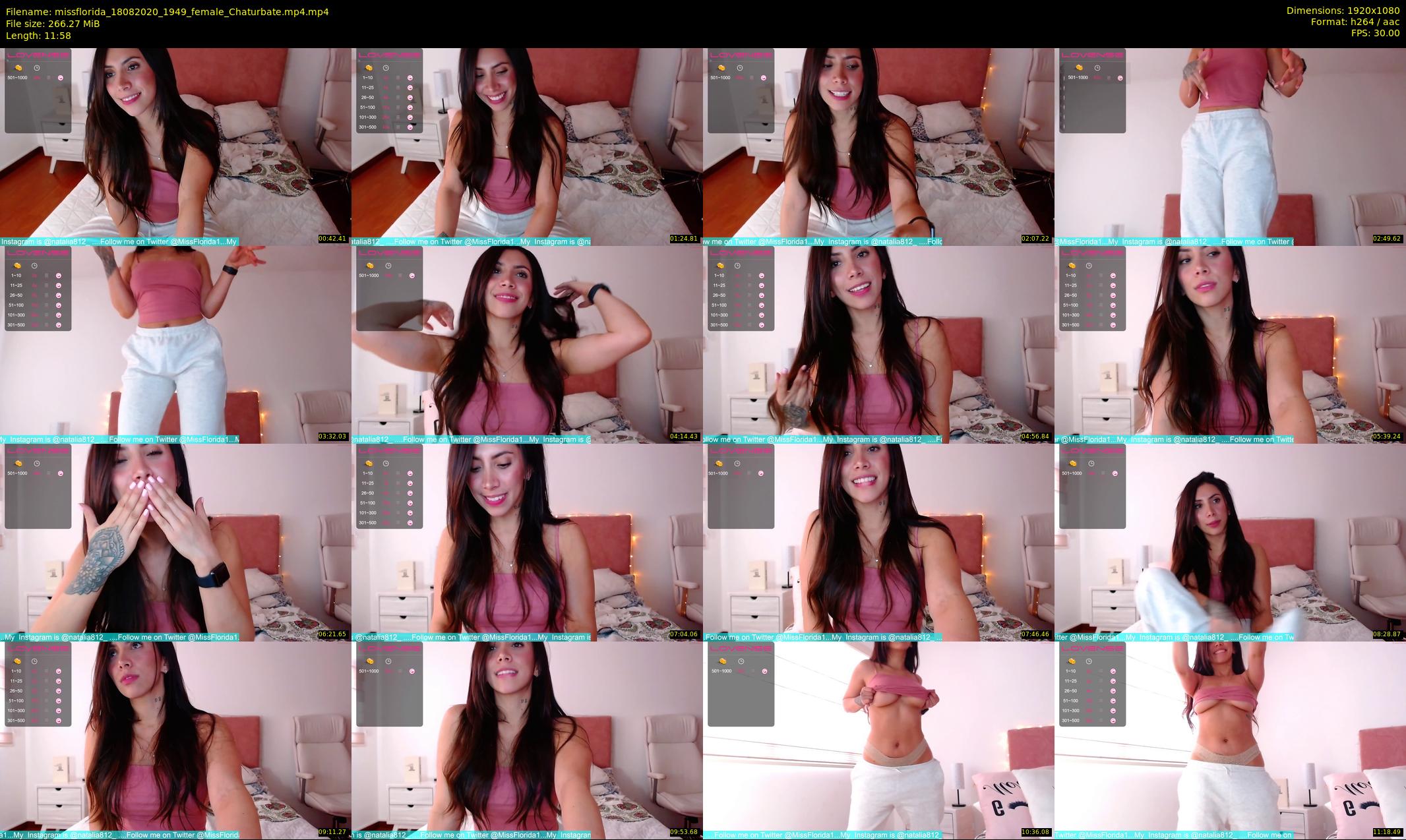 missflorida — 12 minute Chaturbate female cam show recording, 1080p, Aug 18, 2020