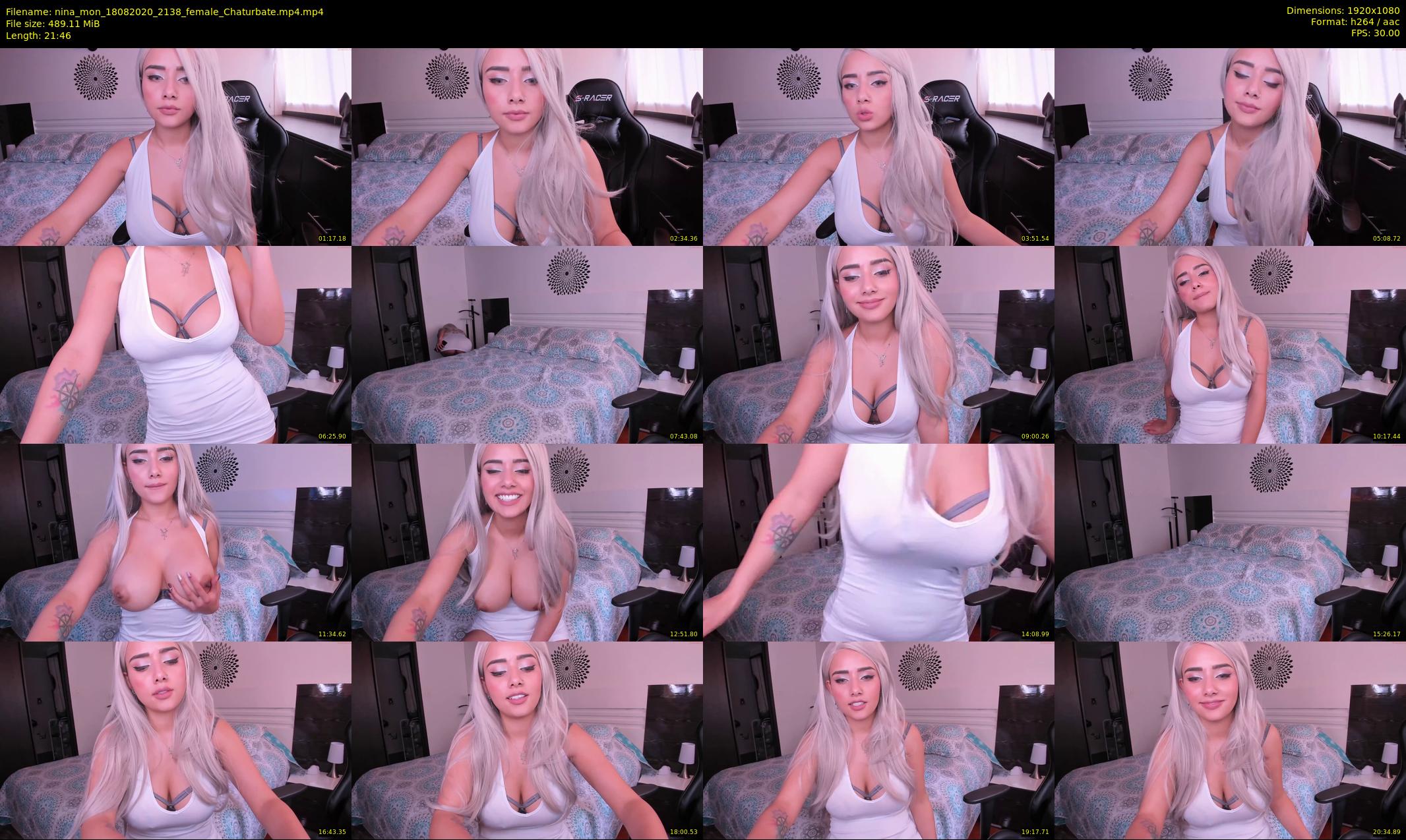 nina_mon — 22 minute Chaturbate female cam show recording, 1080p, Aug 18, 2020