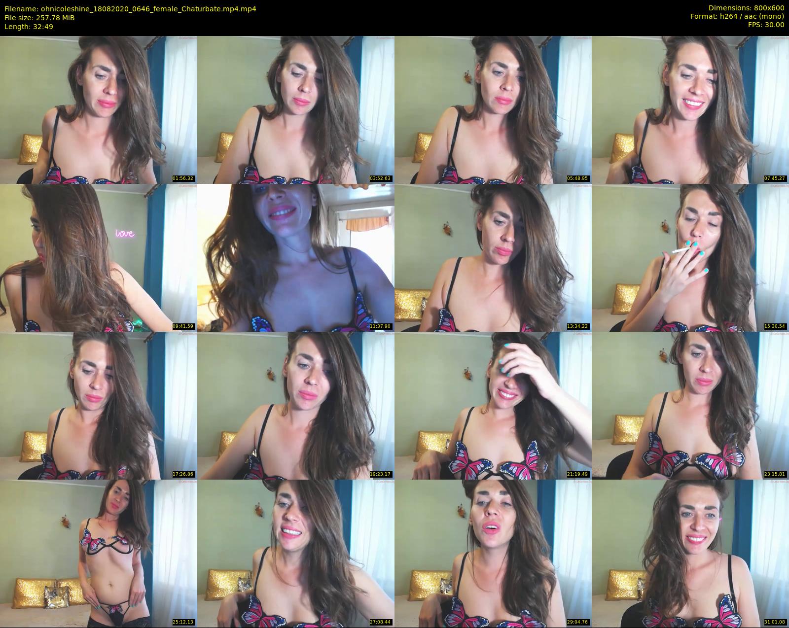 ohnicoleshine — 33 minute Chaturbate female cam show recording, 480p, Aug 18, 2020