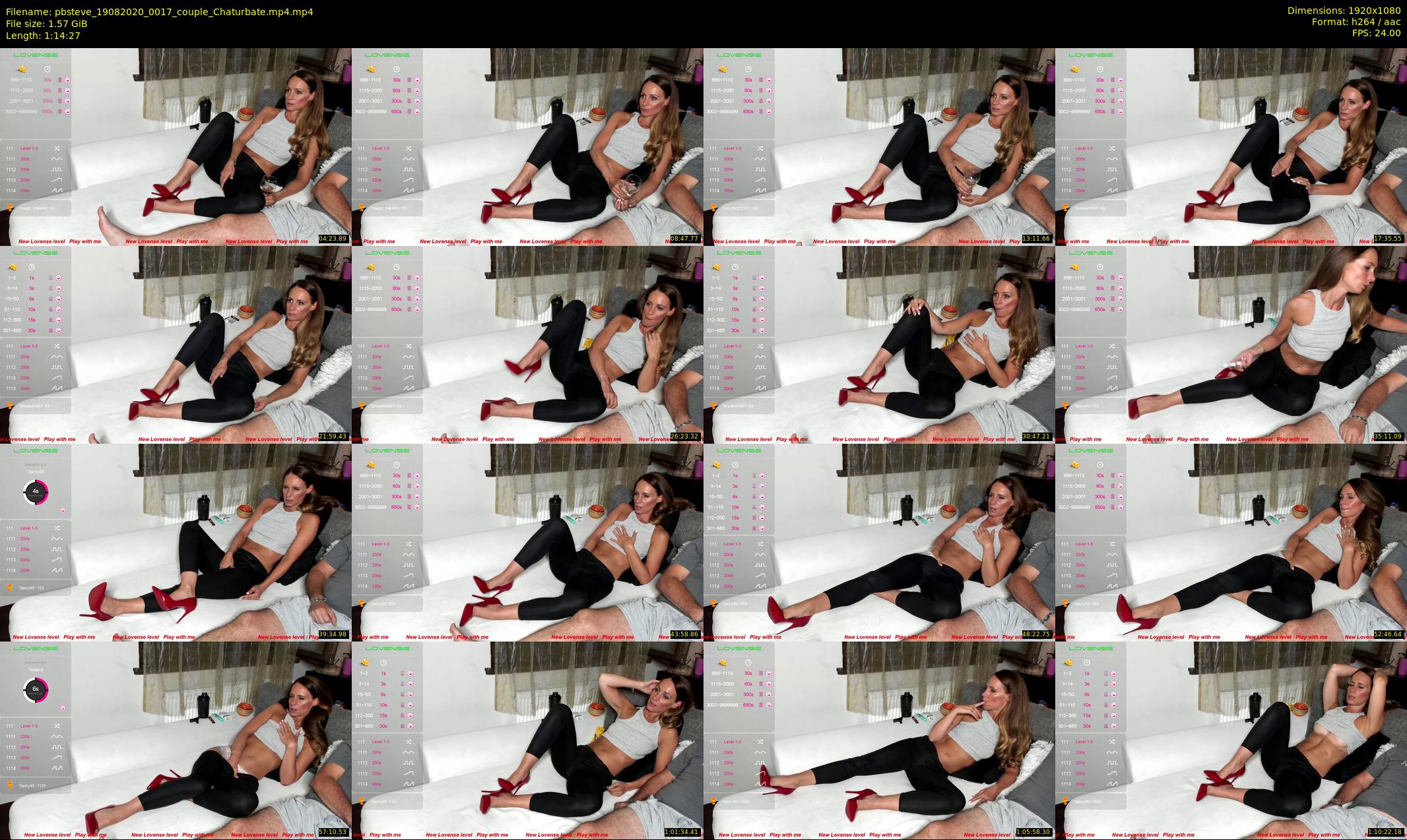 pbsteve — 75 minute Chaturbate couple cam show recording, 1080p, Aug 19, 2020