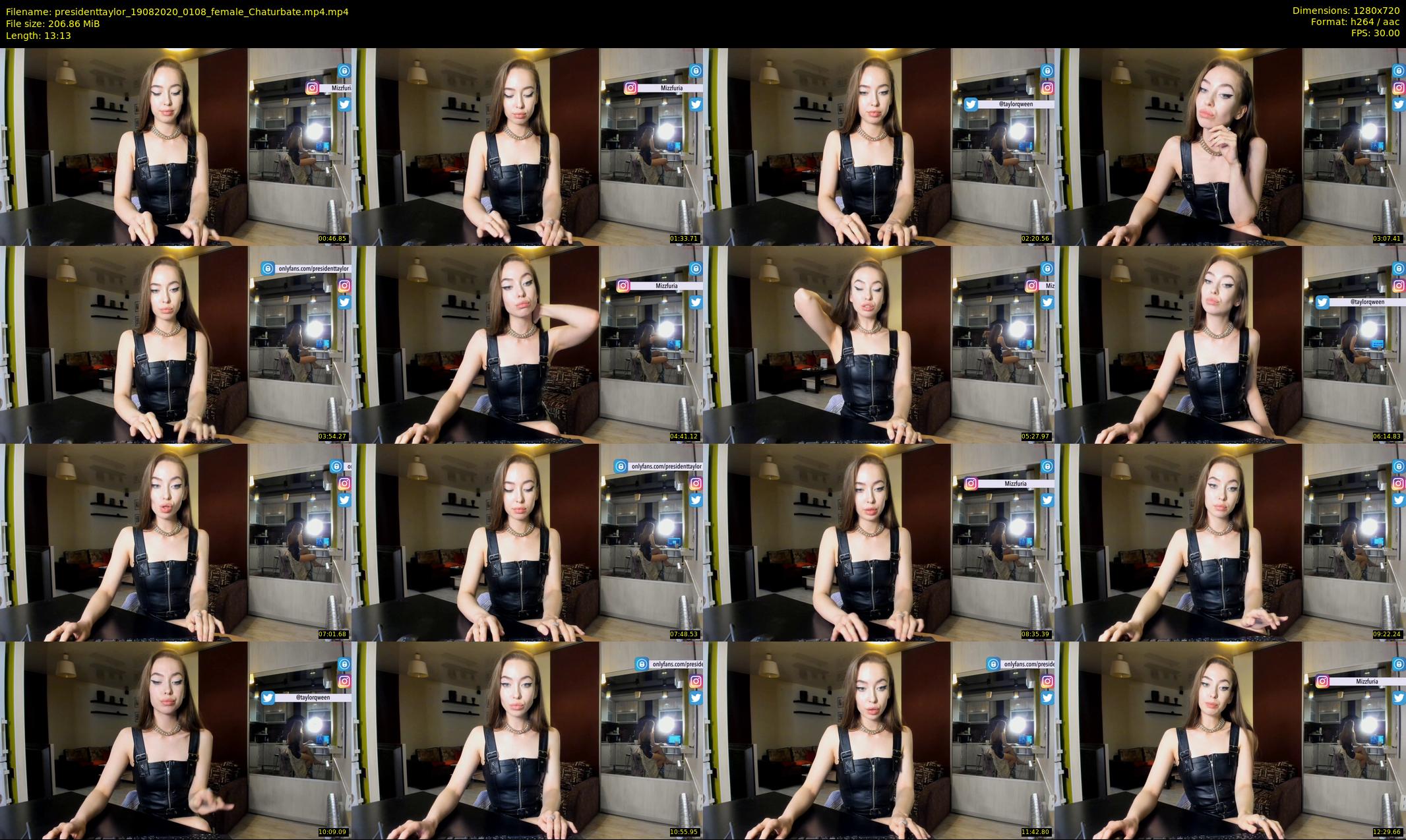 presidenttaylor — 14 minute Chaturbate female cam show recording, 720p, Aug 19, 2020