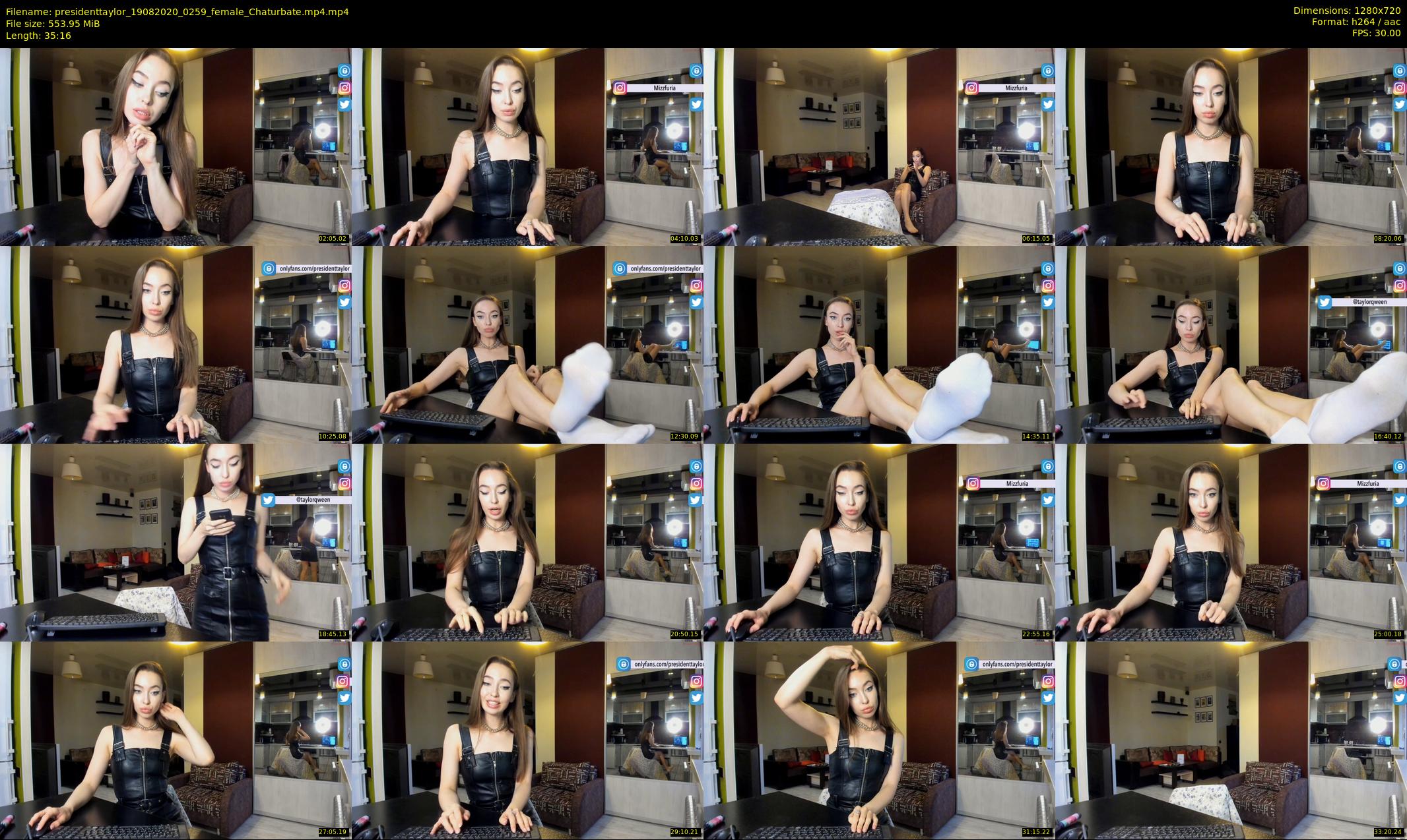 presidenttaylor — 36 minute Chaturbate female cam show recording, 720p, Aug 19, 2020