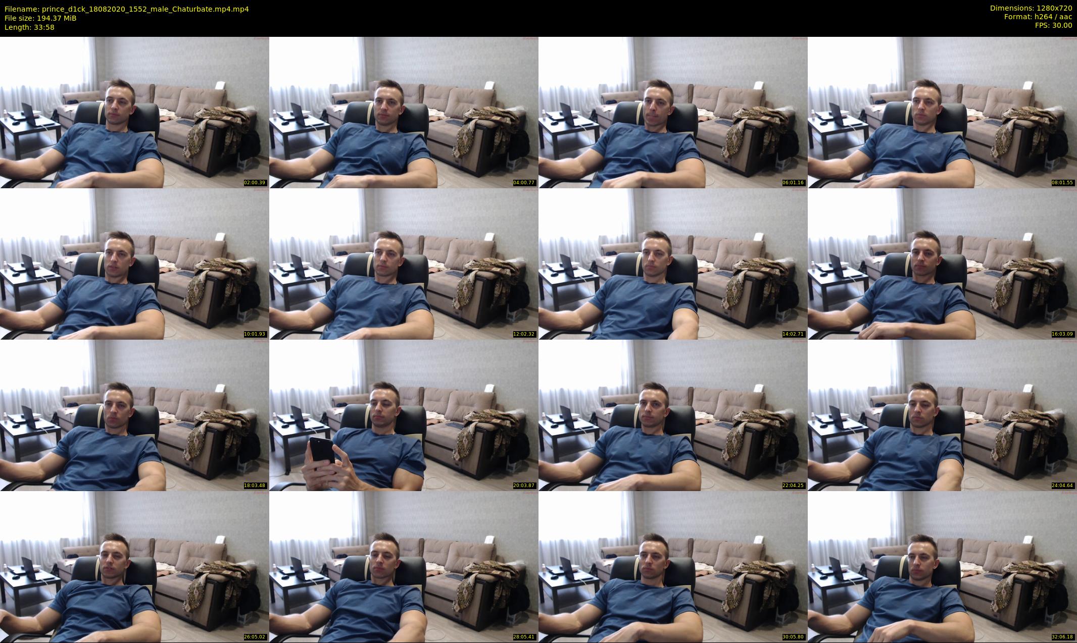 prince_d1ck — 34 minute Chaturbate male cam show recording, 720p, Aug 18, 2020