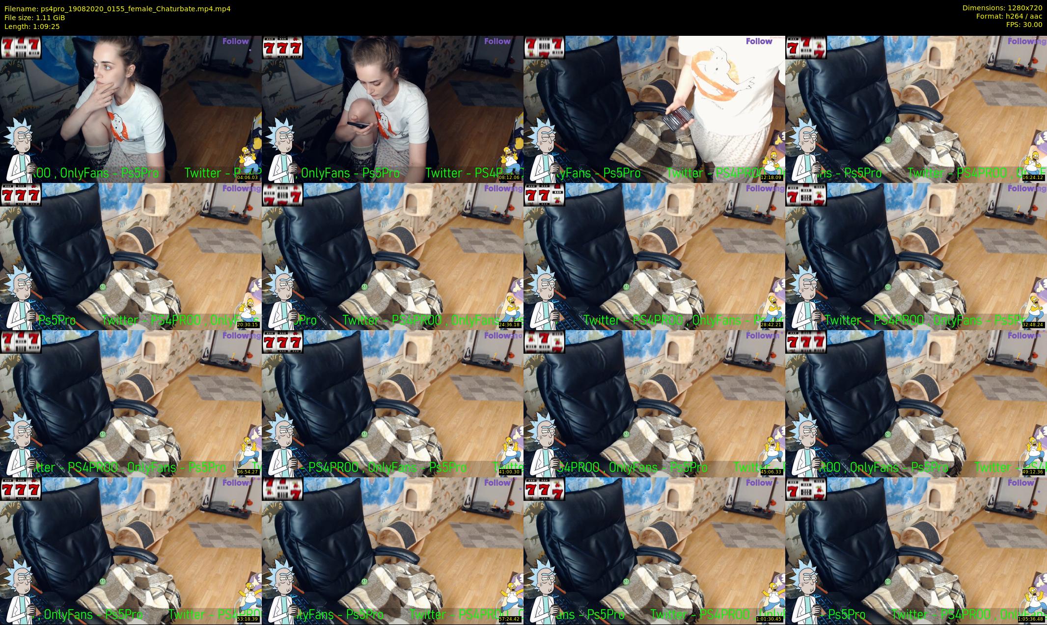 ps4pro — 70 minute Chaturbate female cam show recording, 720p, Aug 19, 2020