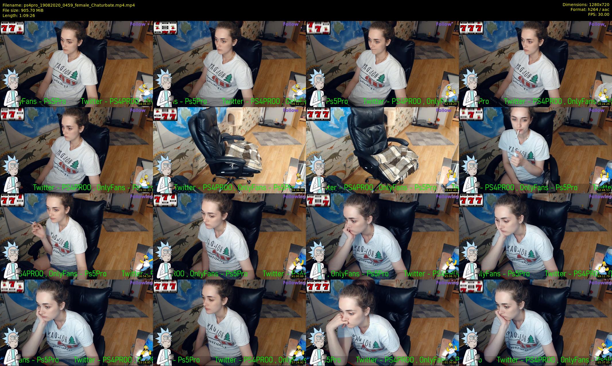 ps4pro — 70 minute Chaturbate female cam show recording, 720p, Aug 19, 2020