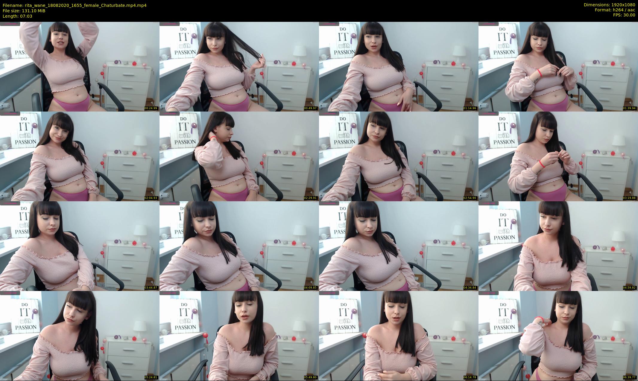 rita_wane — 8 minute Chaturbate female cam show recording, 1080p, Aug 18, 2020