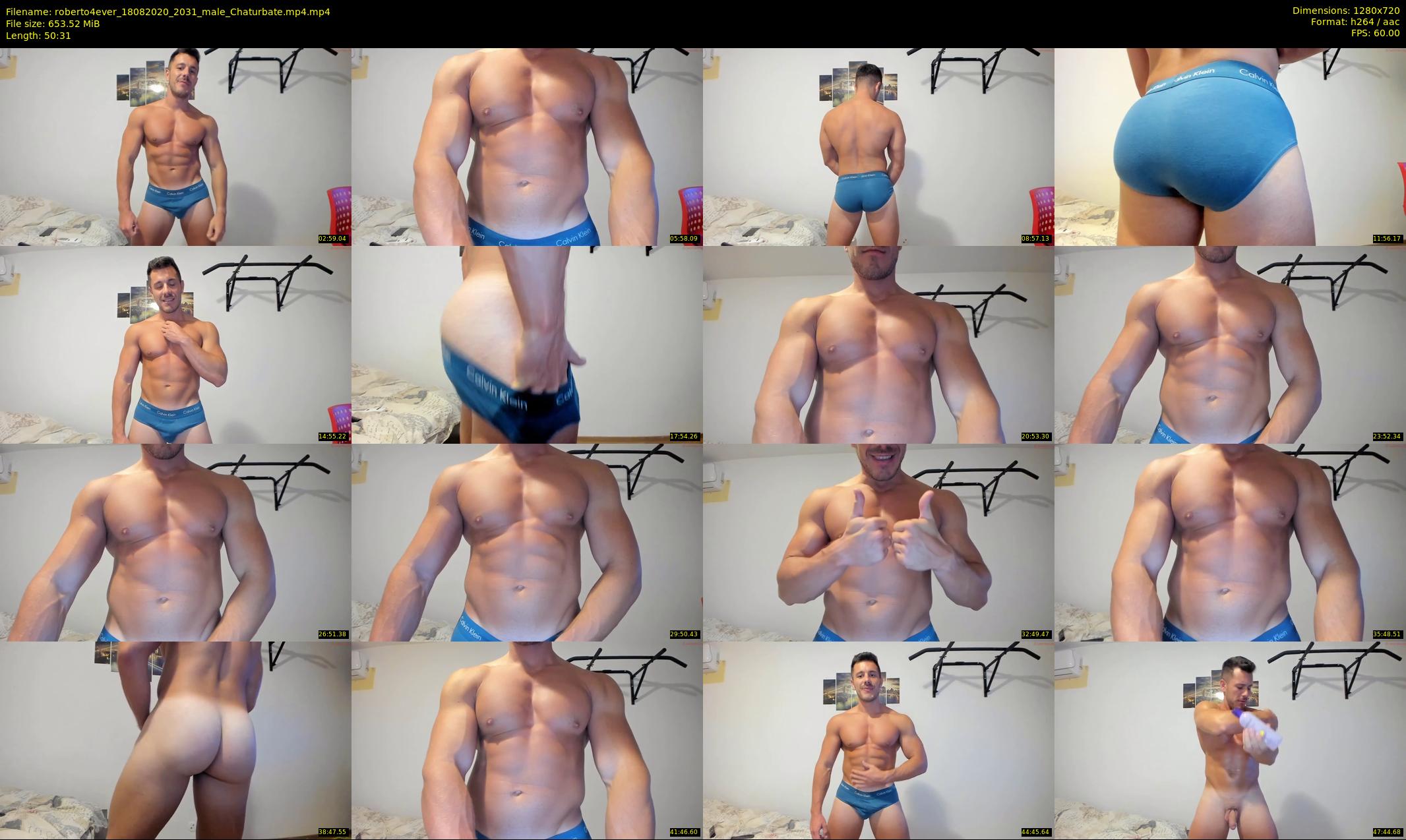 roberto4ever — 51 minute Chaturbate male cam show recording, 720p, Aug 18, 2020