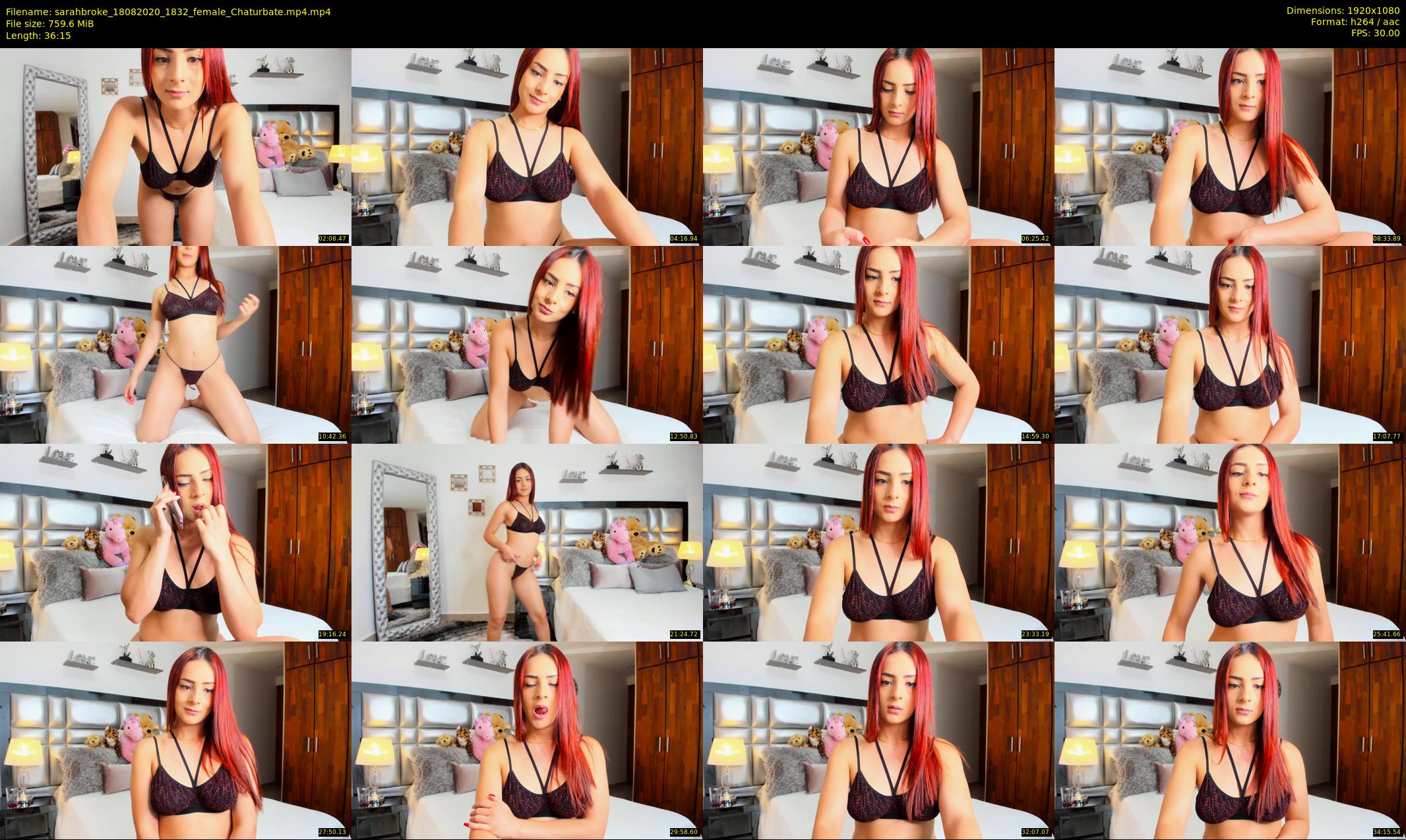 sarahbroke — 37 minute Chaturbate female cam show recording, 1080p, Aug 18, 2020